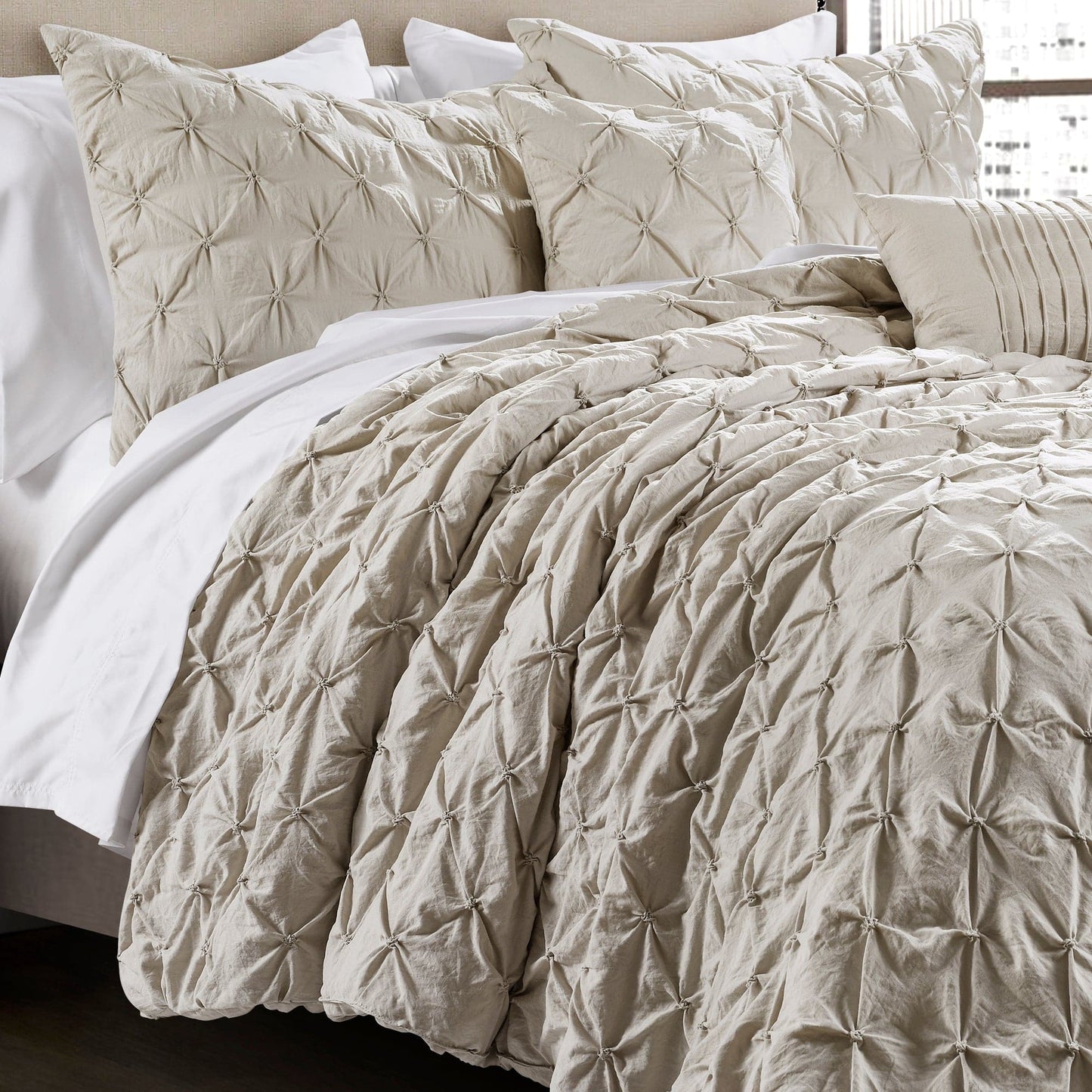 Ravello Pintuck 5 Piece Comforter Set