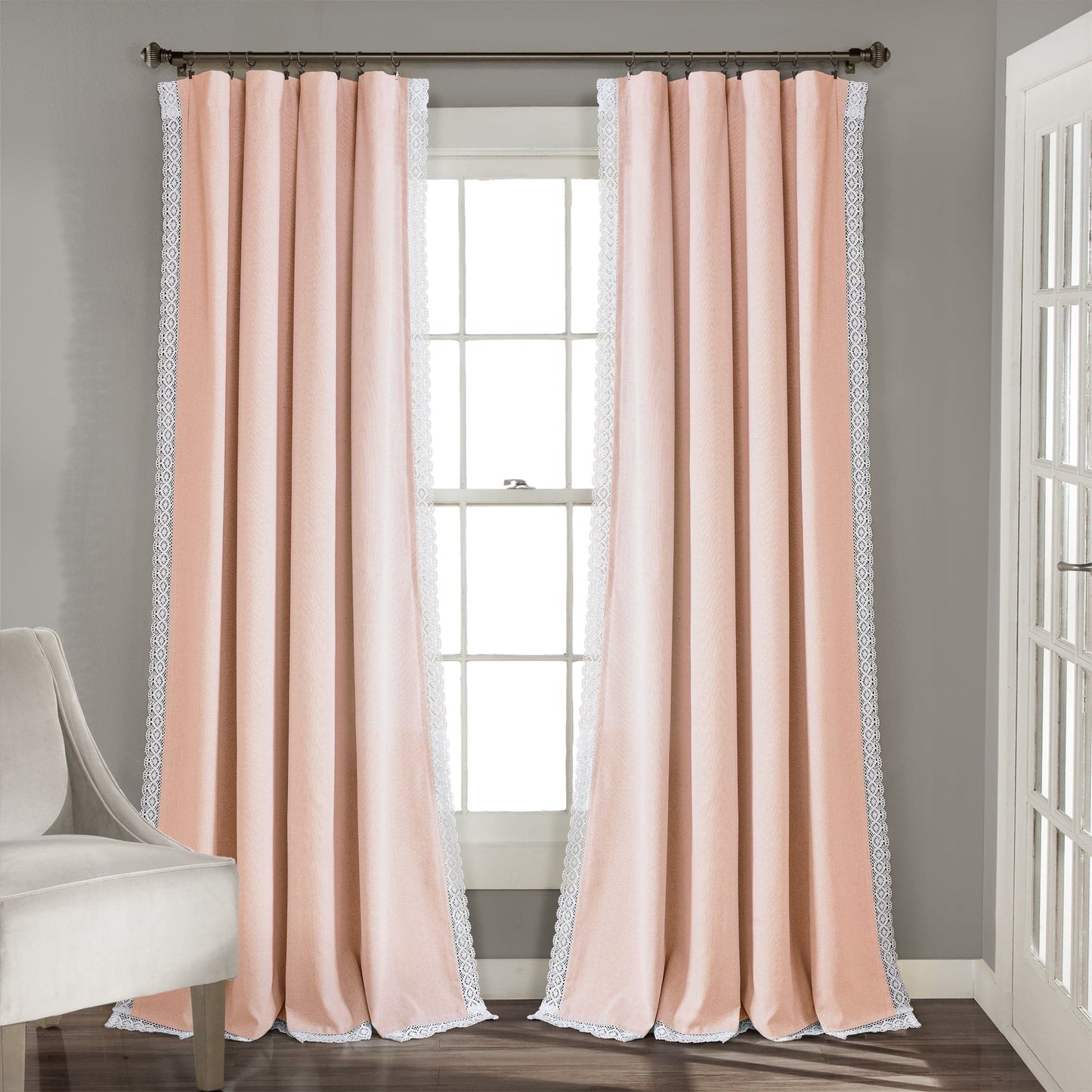 Rosalie Faux Linen Window Panel Set