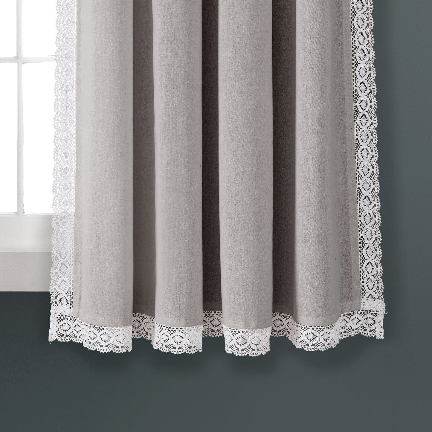 Rosalie Faux Linen Window Panel Set