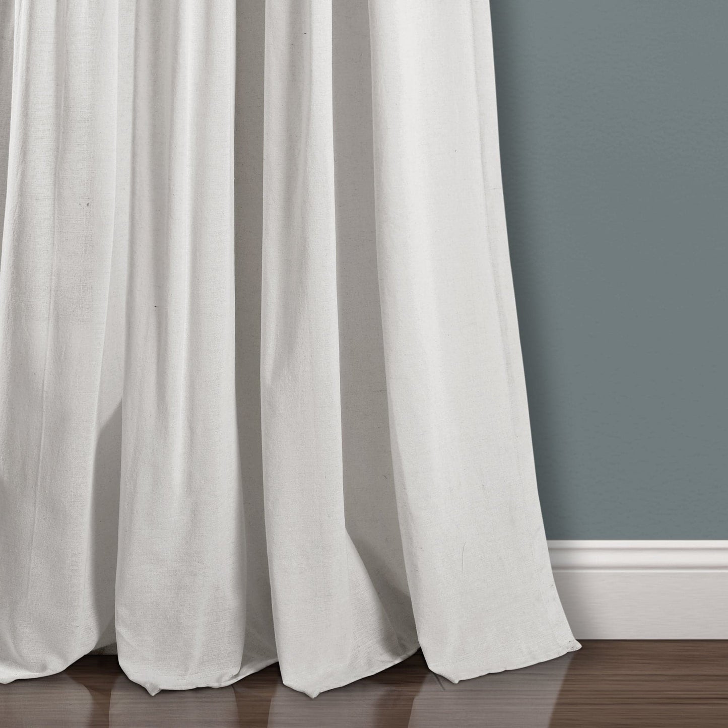 Linen Button Window Curtain Panel