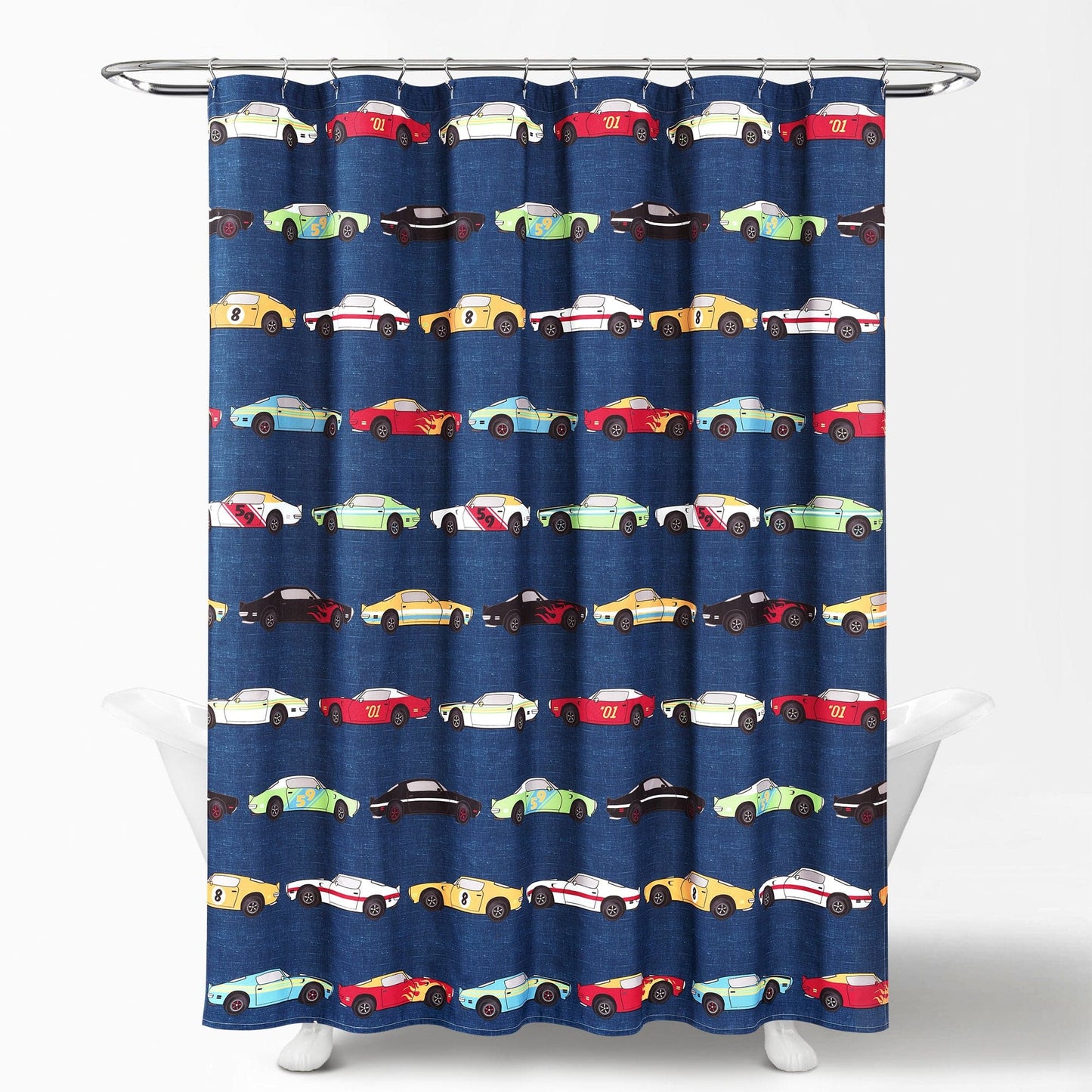 Race Cars Shower Curtain