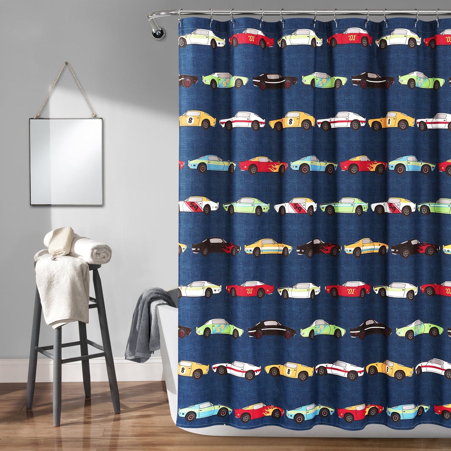 Race Cars Shower Curtain