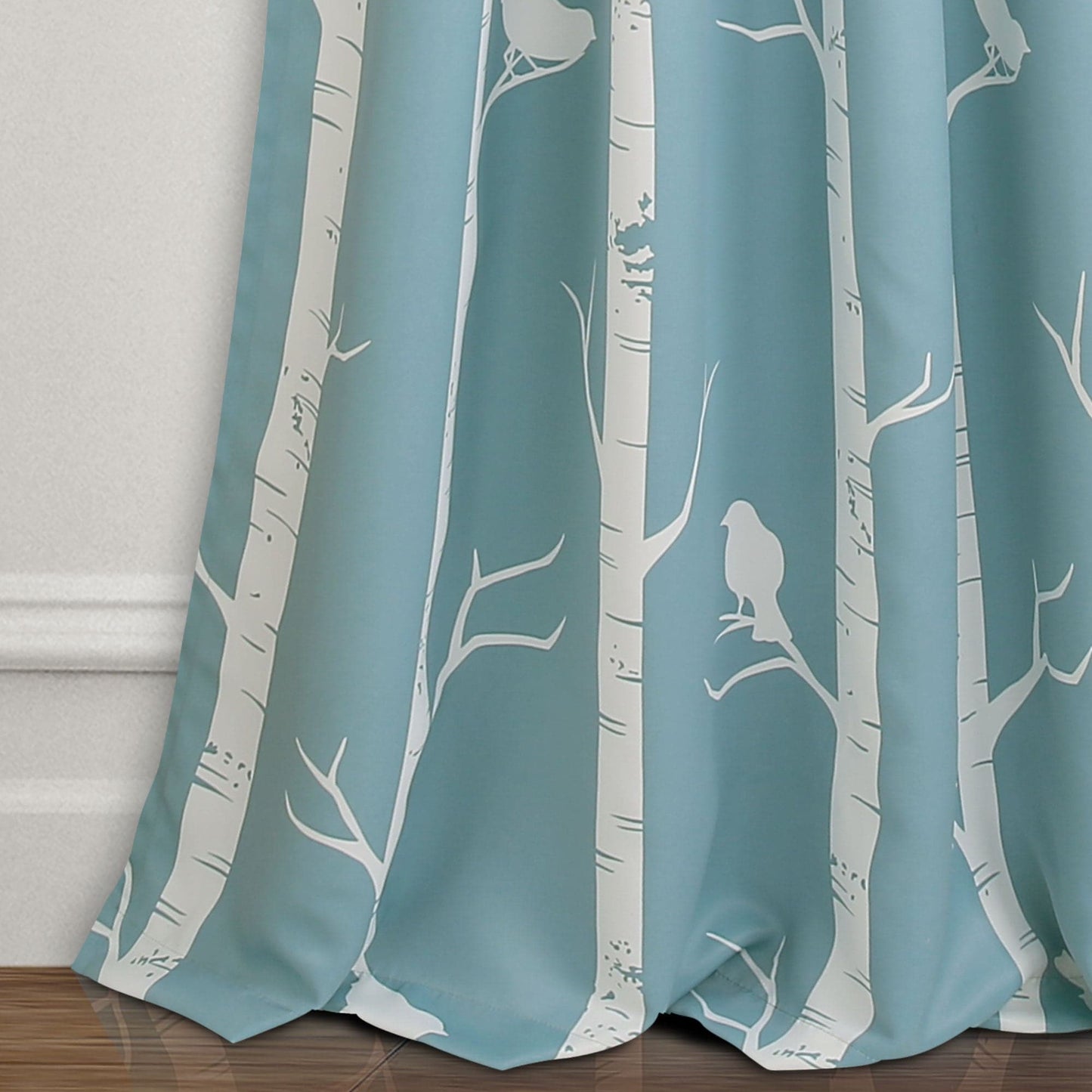 Bird on the Tree Light Filtering Window Curtain Set