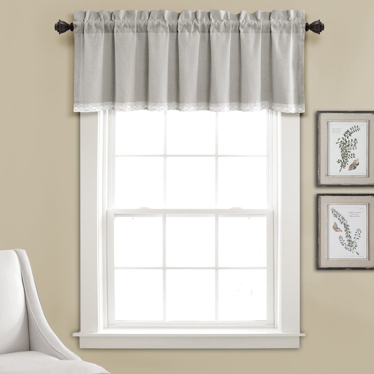 Linen Lace Valance