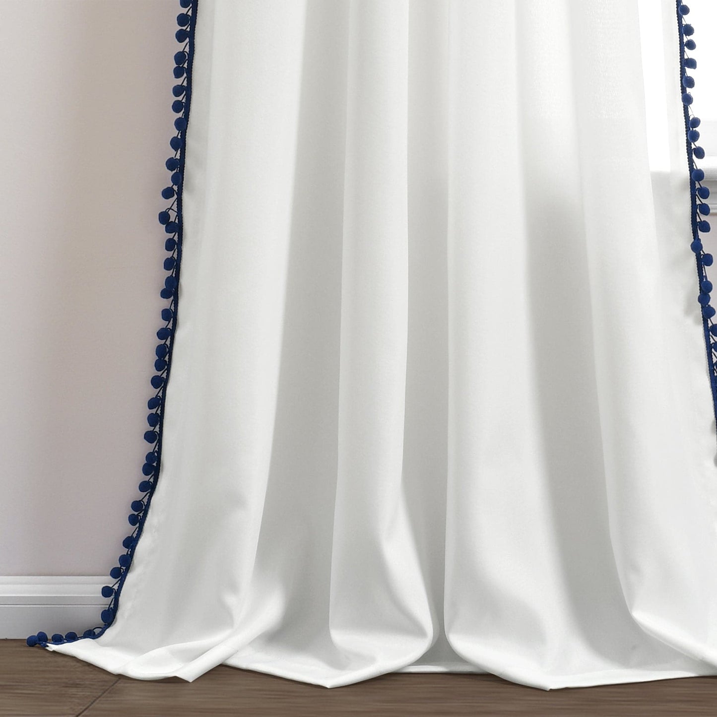 Pom Pom Window Curtain Panel