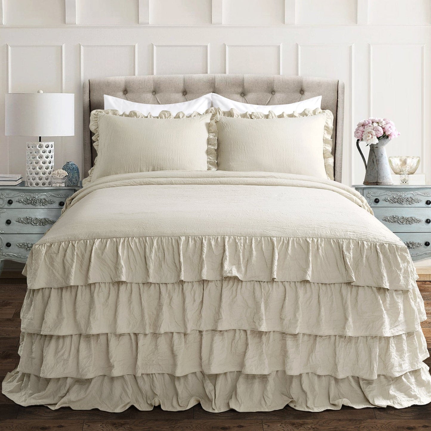 Allison Ruffle Skirt Bedspread Set