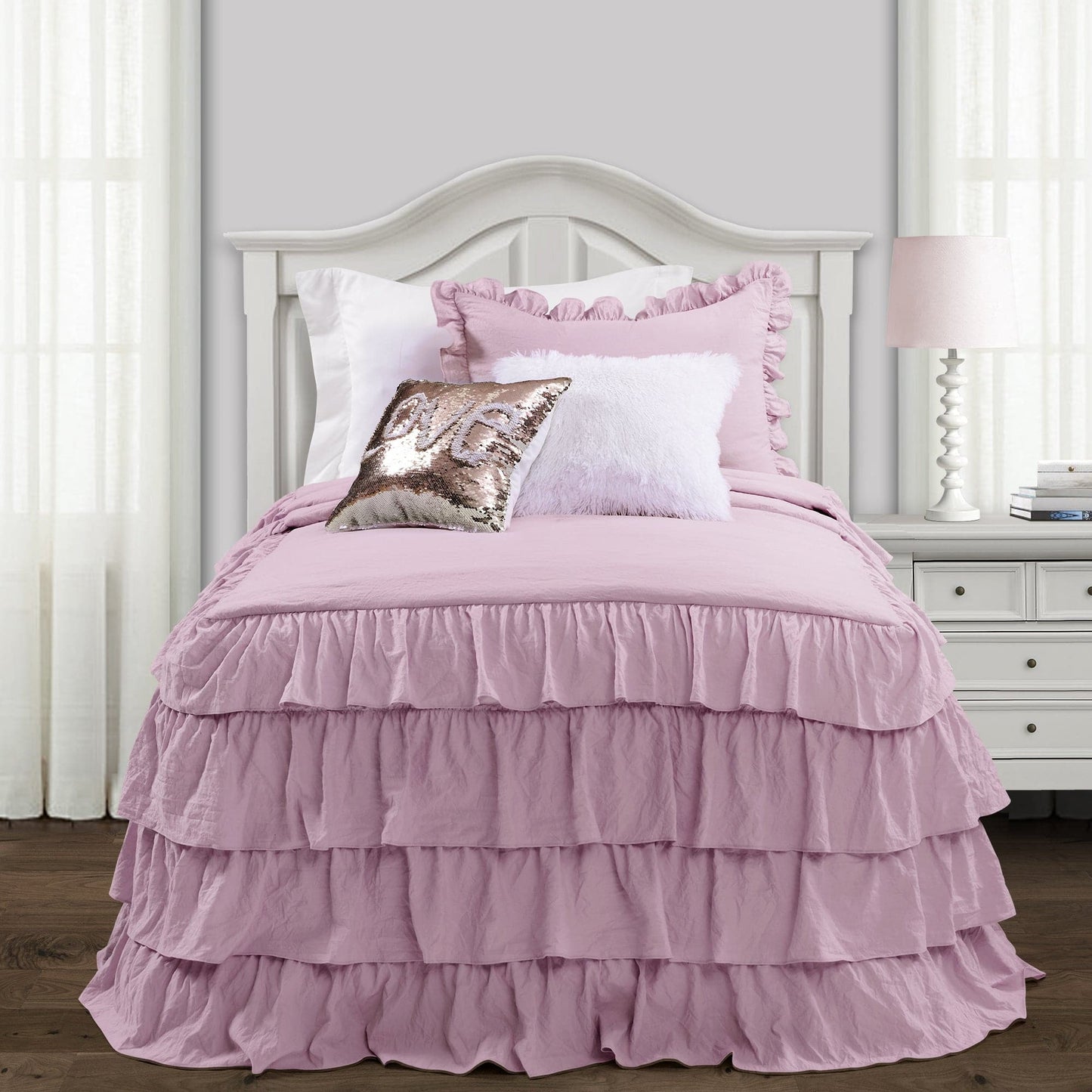 Allison Ruffle Skirt Bedspread Set