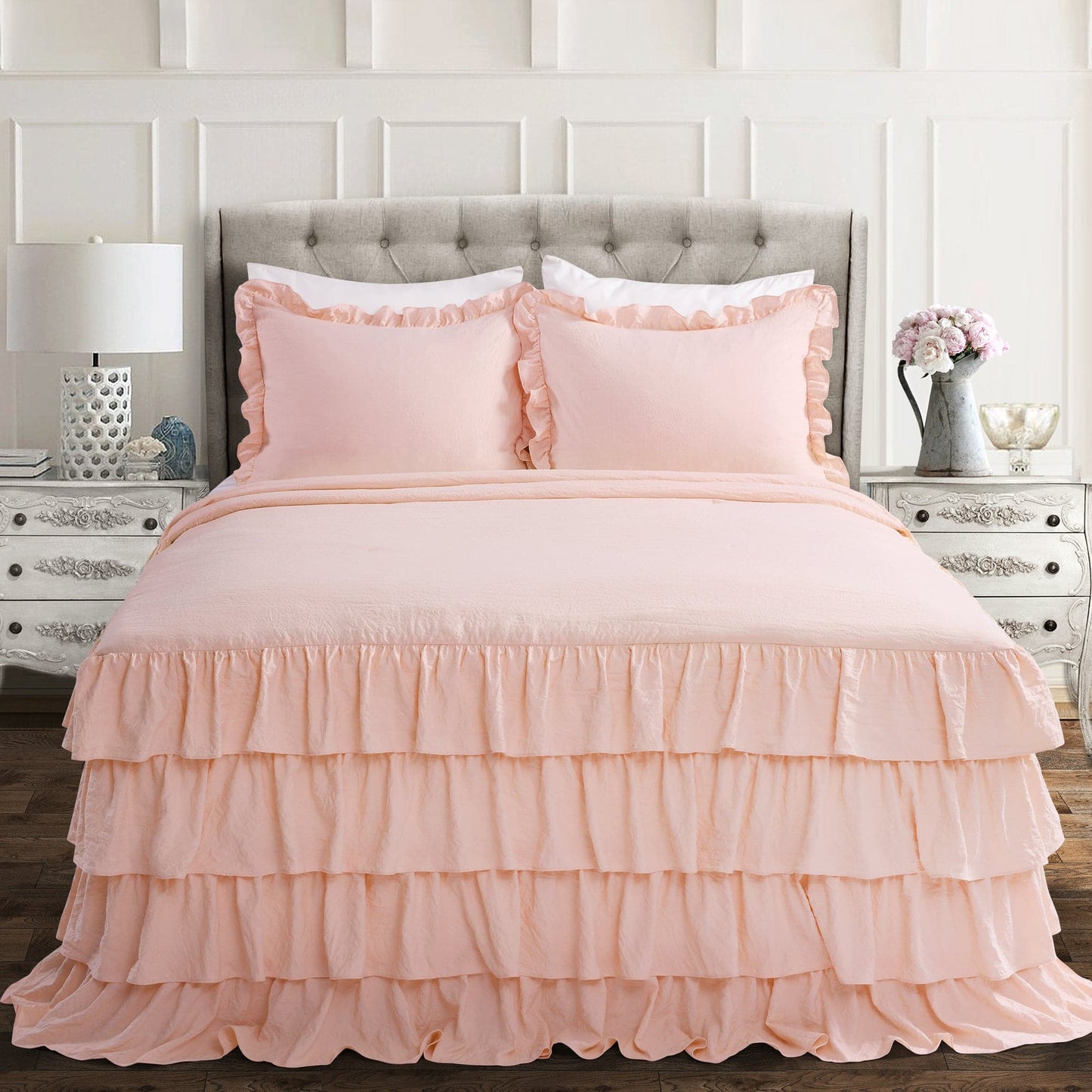 Allison Ruffle Skirt Bedspread Set