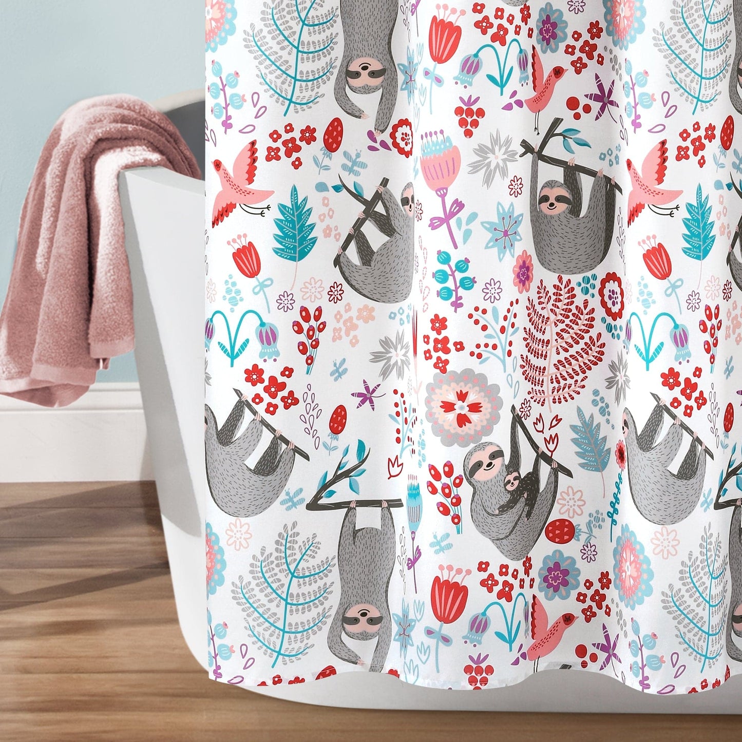 Hygge Sloth Shower Curtain