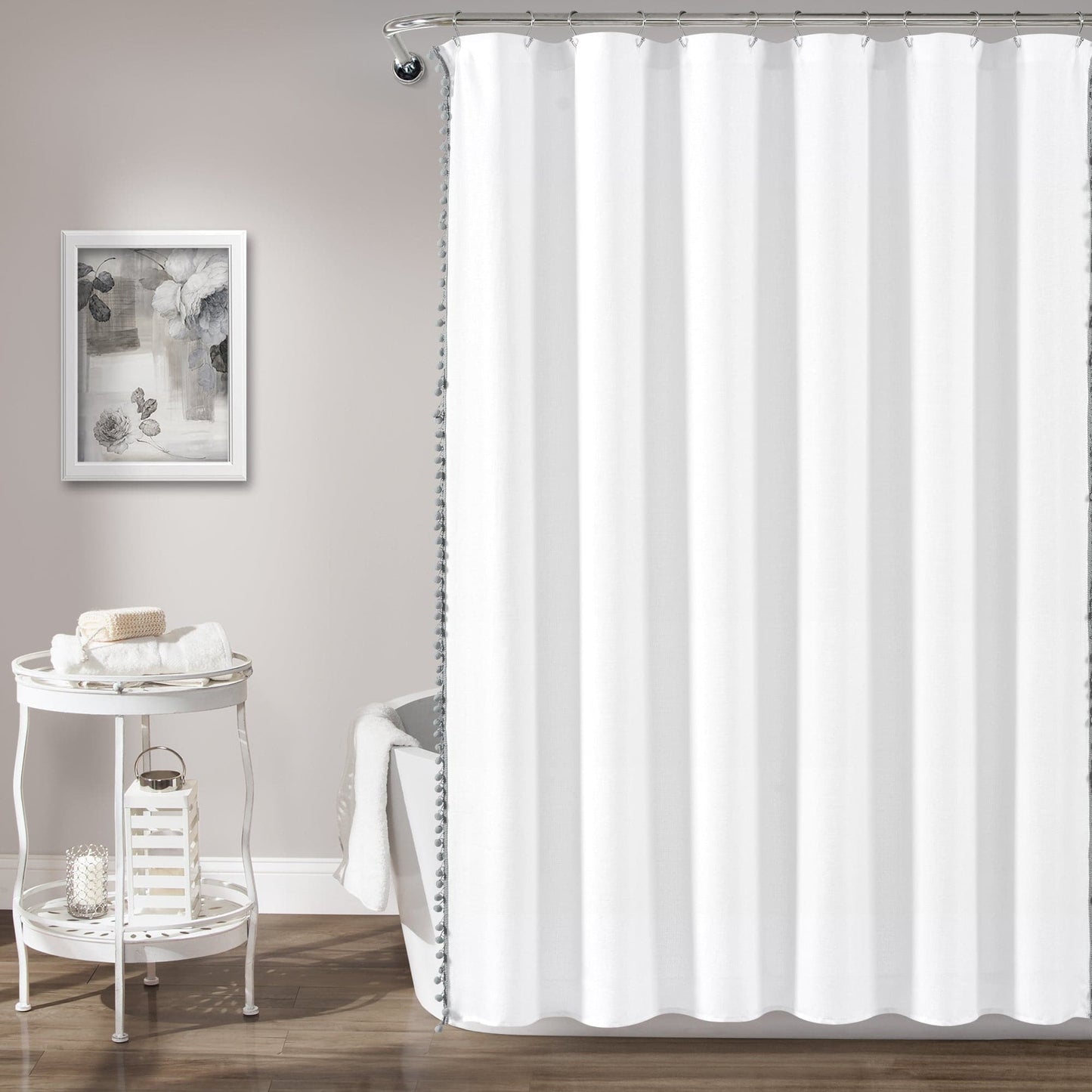 Pom Pom Shower Curtain