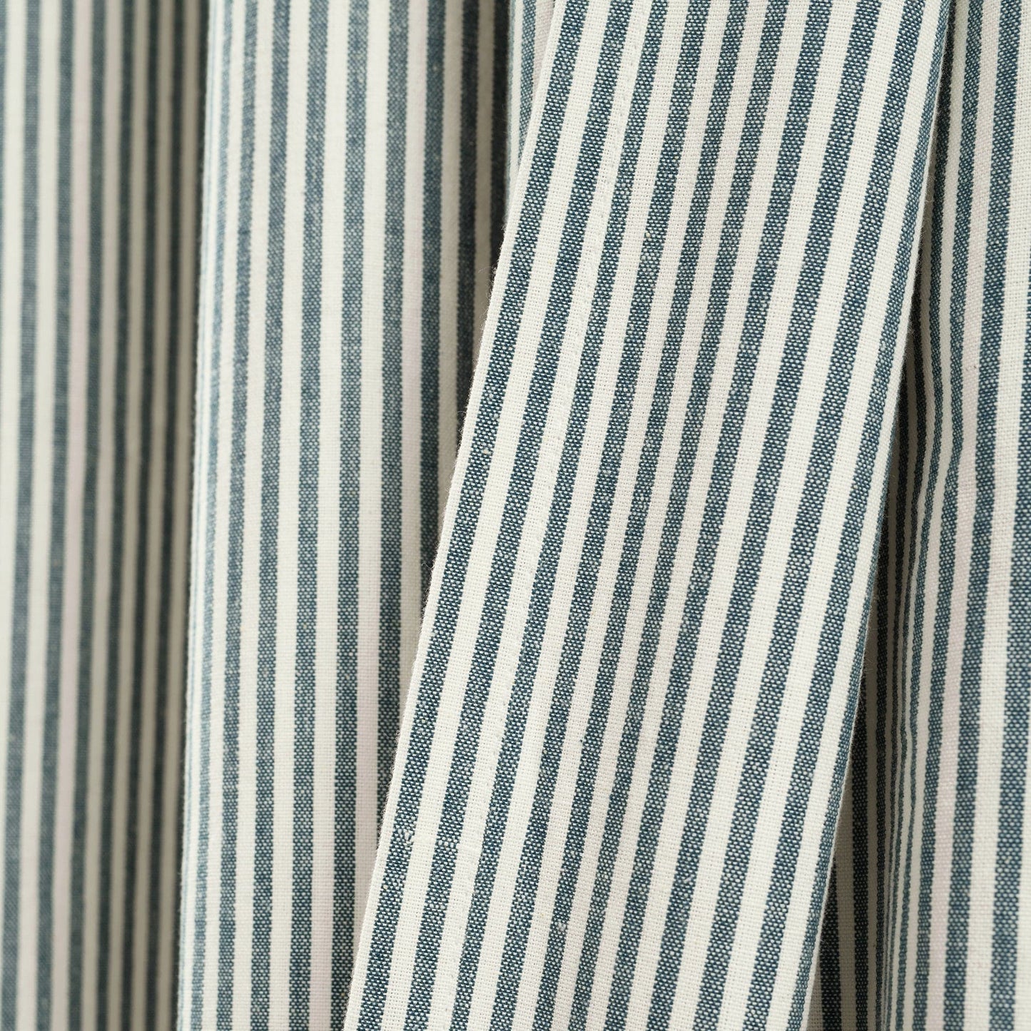 Vintage Stripe Yarn Dyed Window Curtain Panel Set