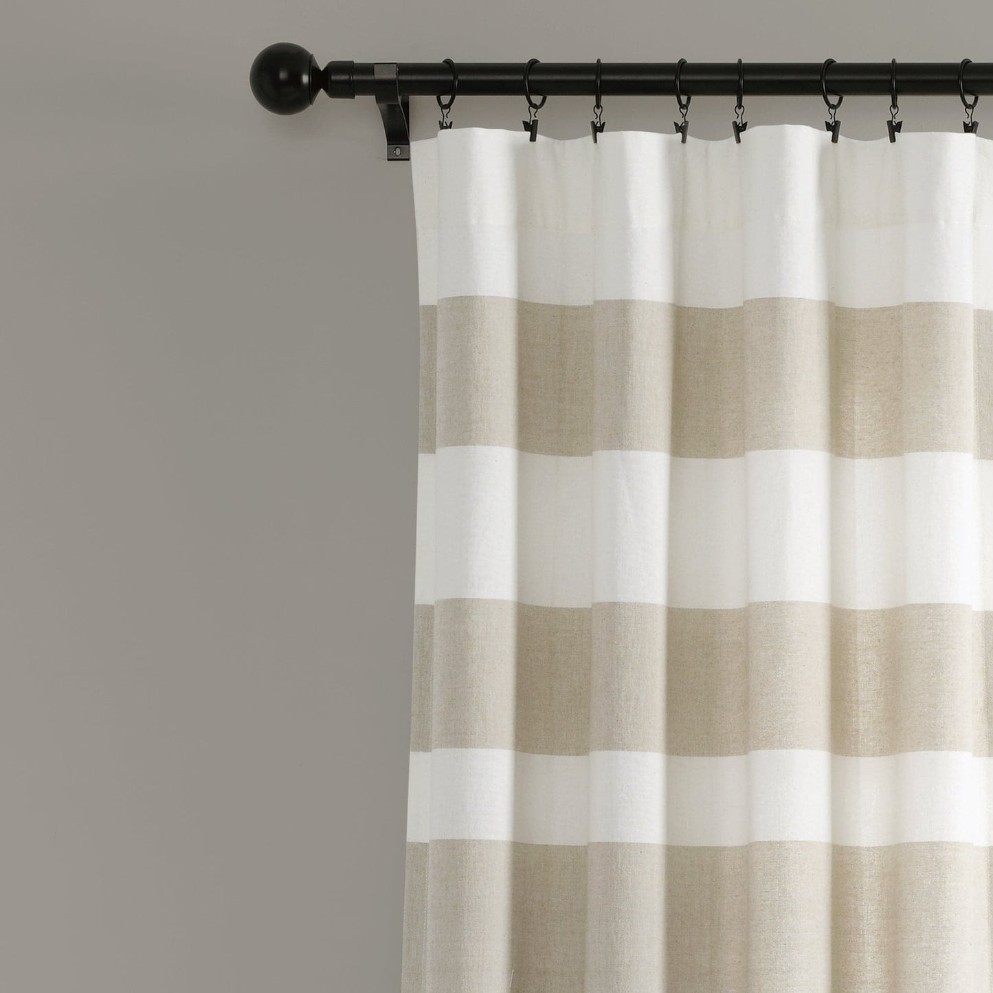 Cape Cod Stripe Yarn Dyed Cotton Window Curtain Panel Set