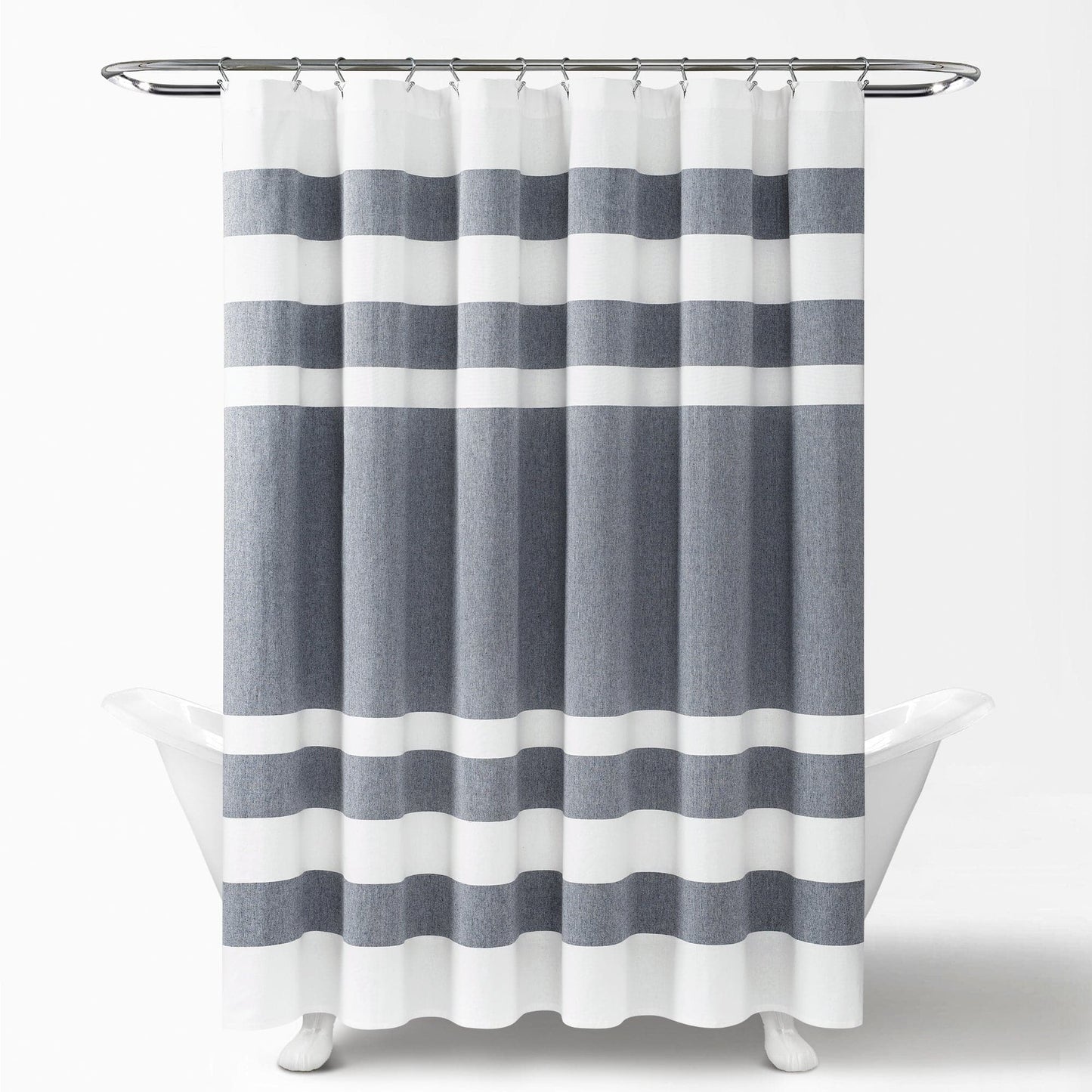 Cape Cod Stripe Yarn Dyed Cotton Shower Curtain