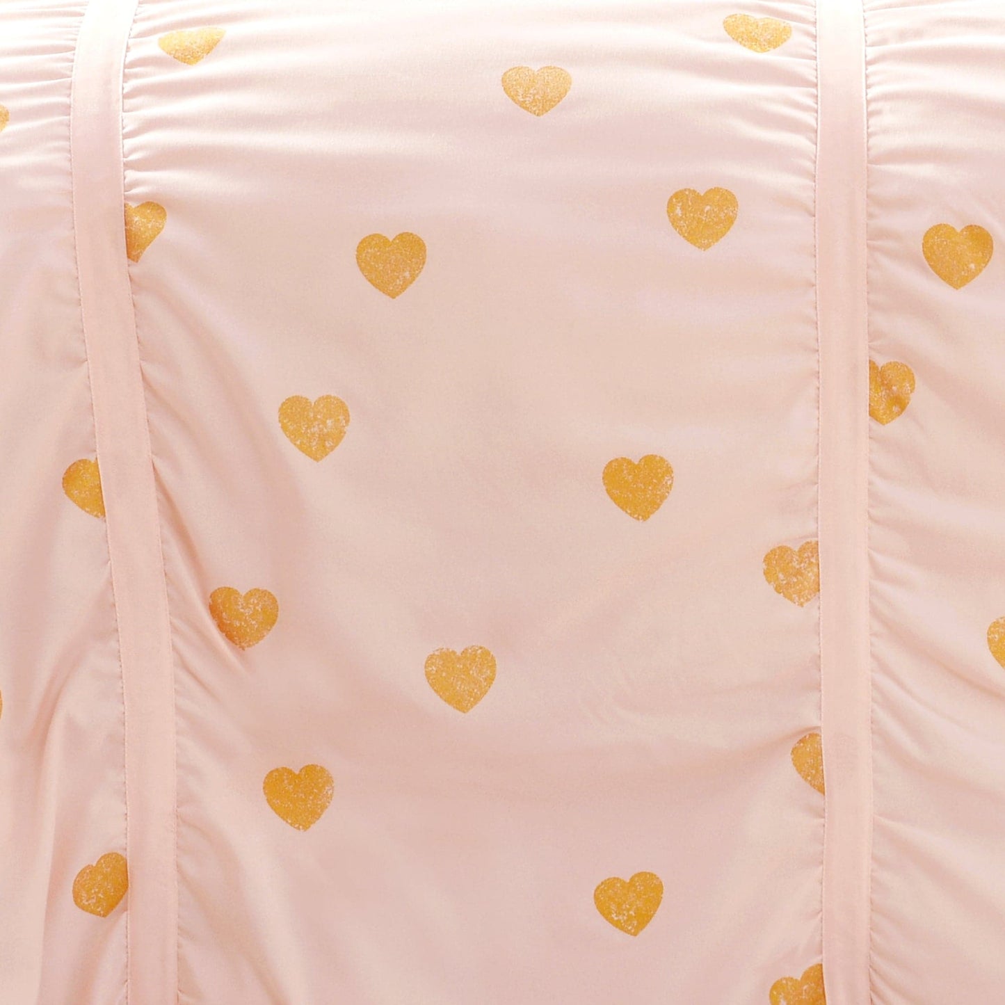 Distressed Metallic Heart Print Comforter Set Back To Campus Dorm Room Bedding