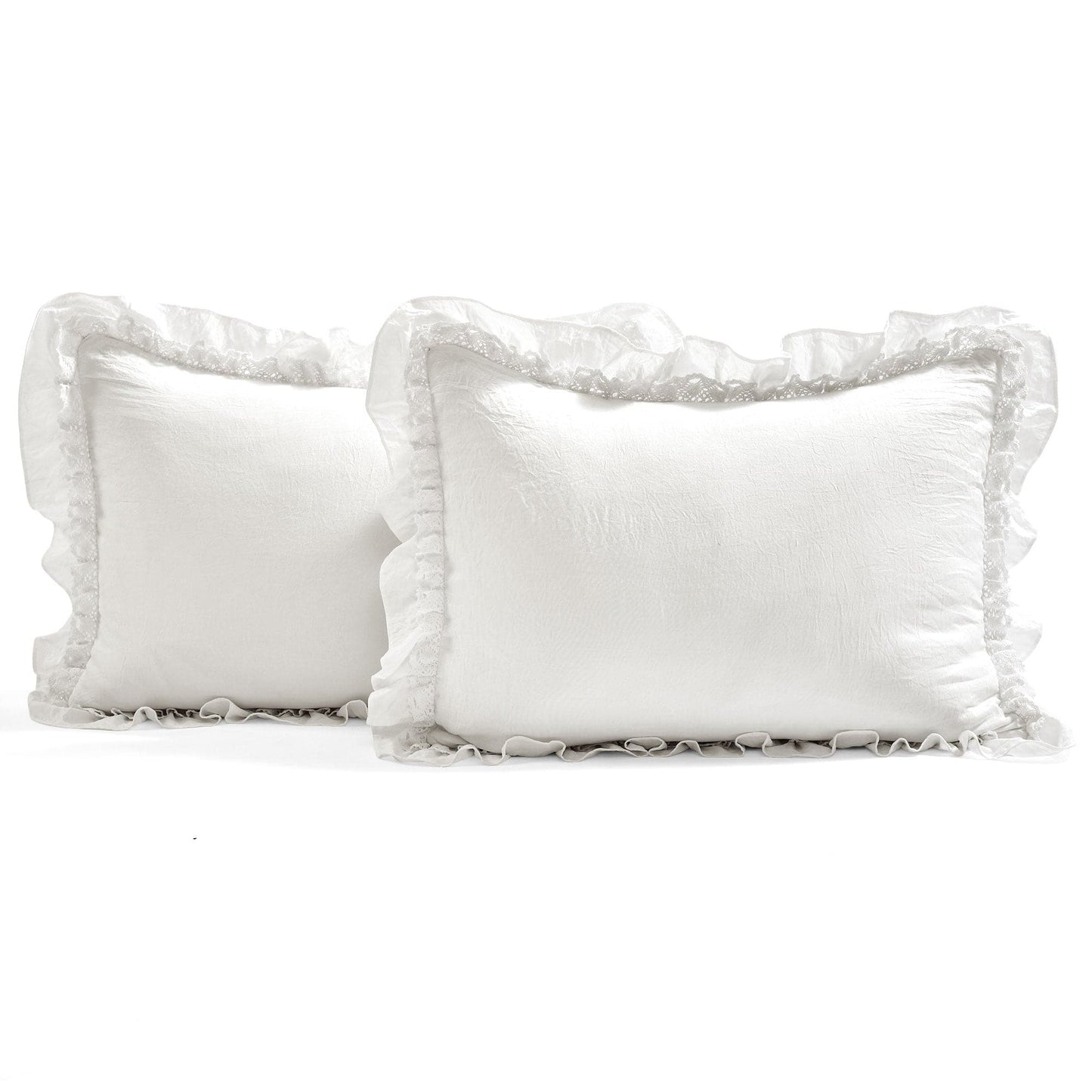 Ella Ruffle Lace 3 Piece Bedspread Set