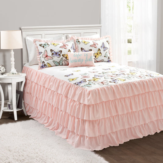 Flutter Butterfly Bedspread Set