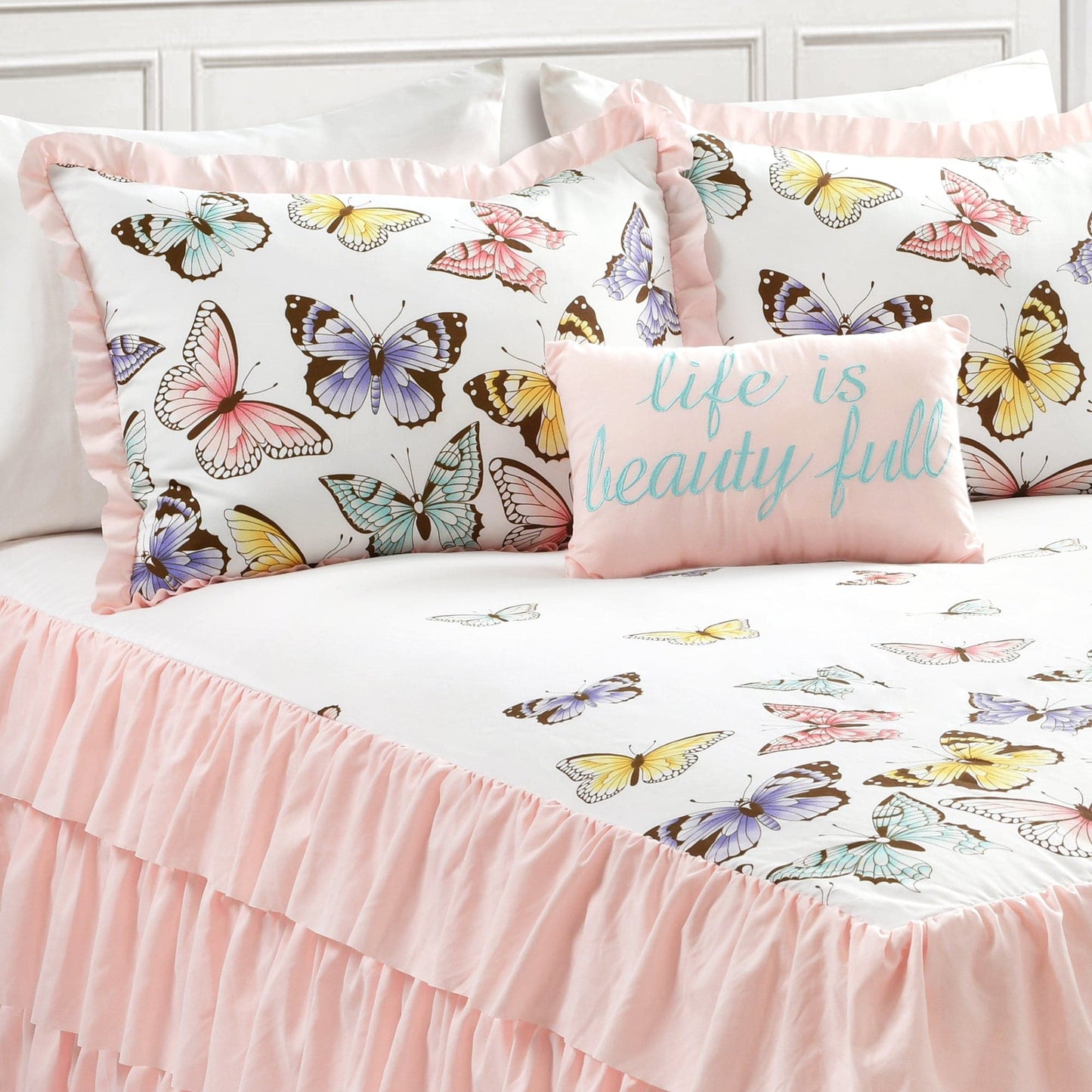 Flutter Butterfly Bedspread Set