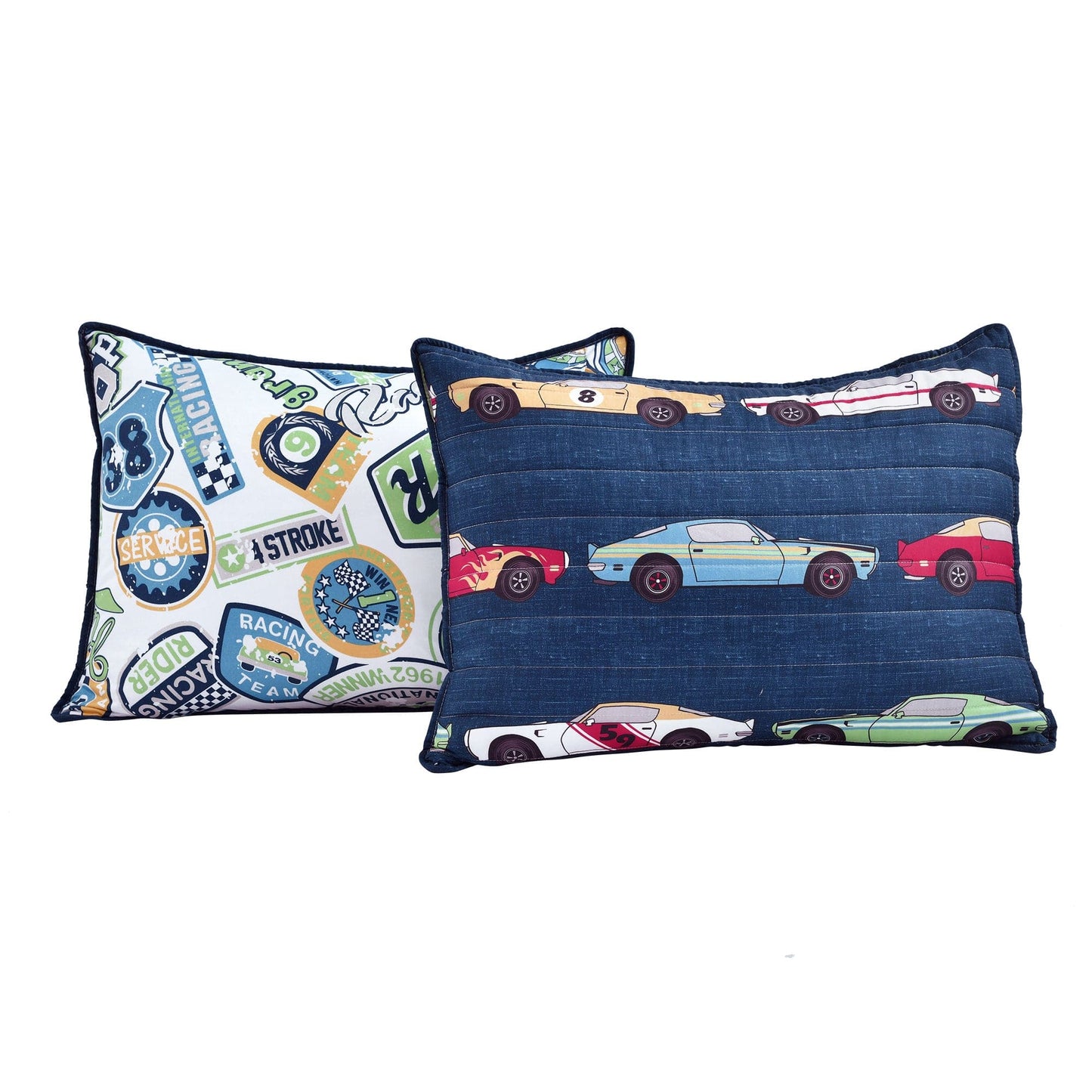 Race Cars Reversible Bedspread Set