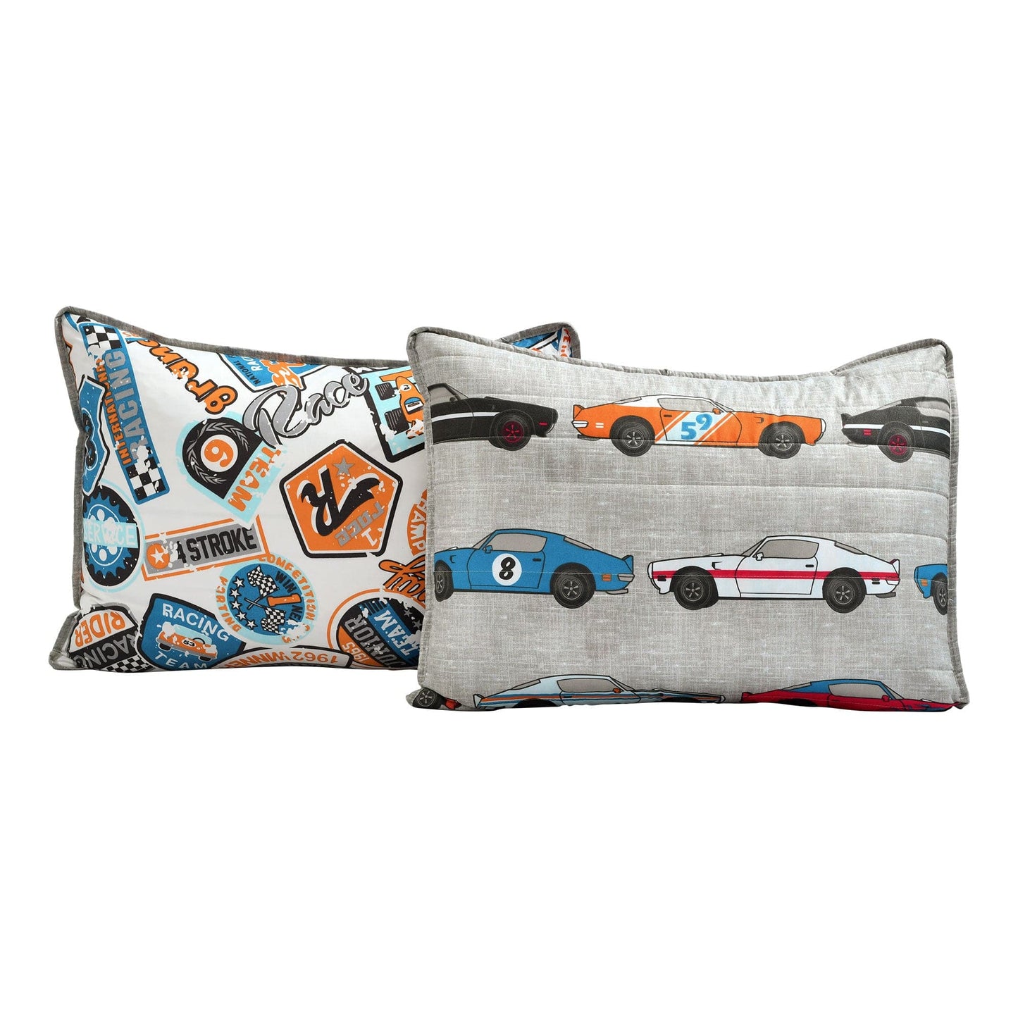 Race Cars Reversible Bedspread Set