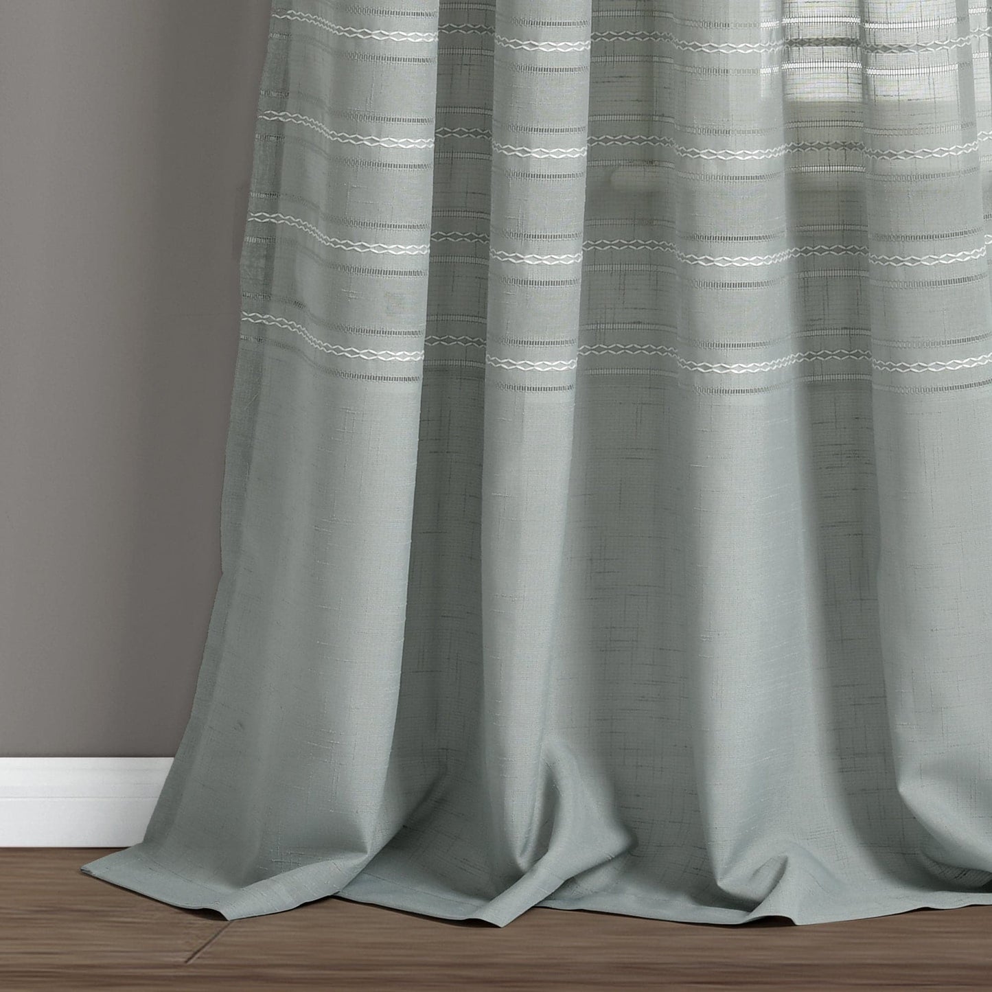 Bridie Grommet Sheer Window Curtain Panel Set