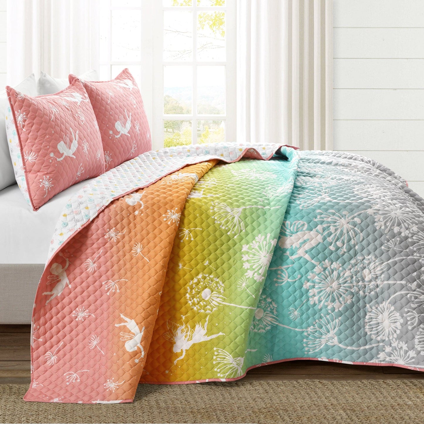 Dandelion Fairy Ombre Quilt Set