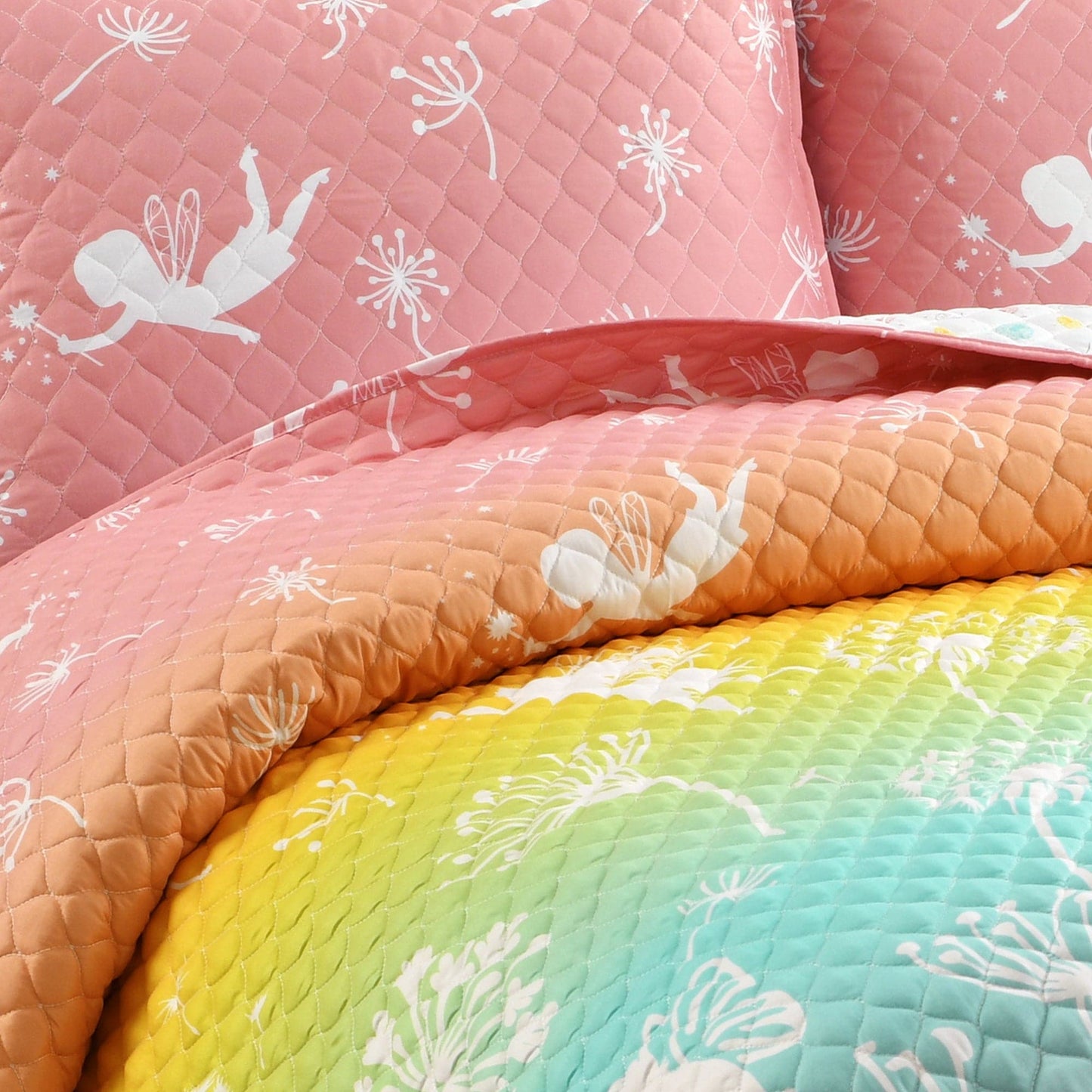 Dandelion Fairy Ombre Quilt Set