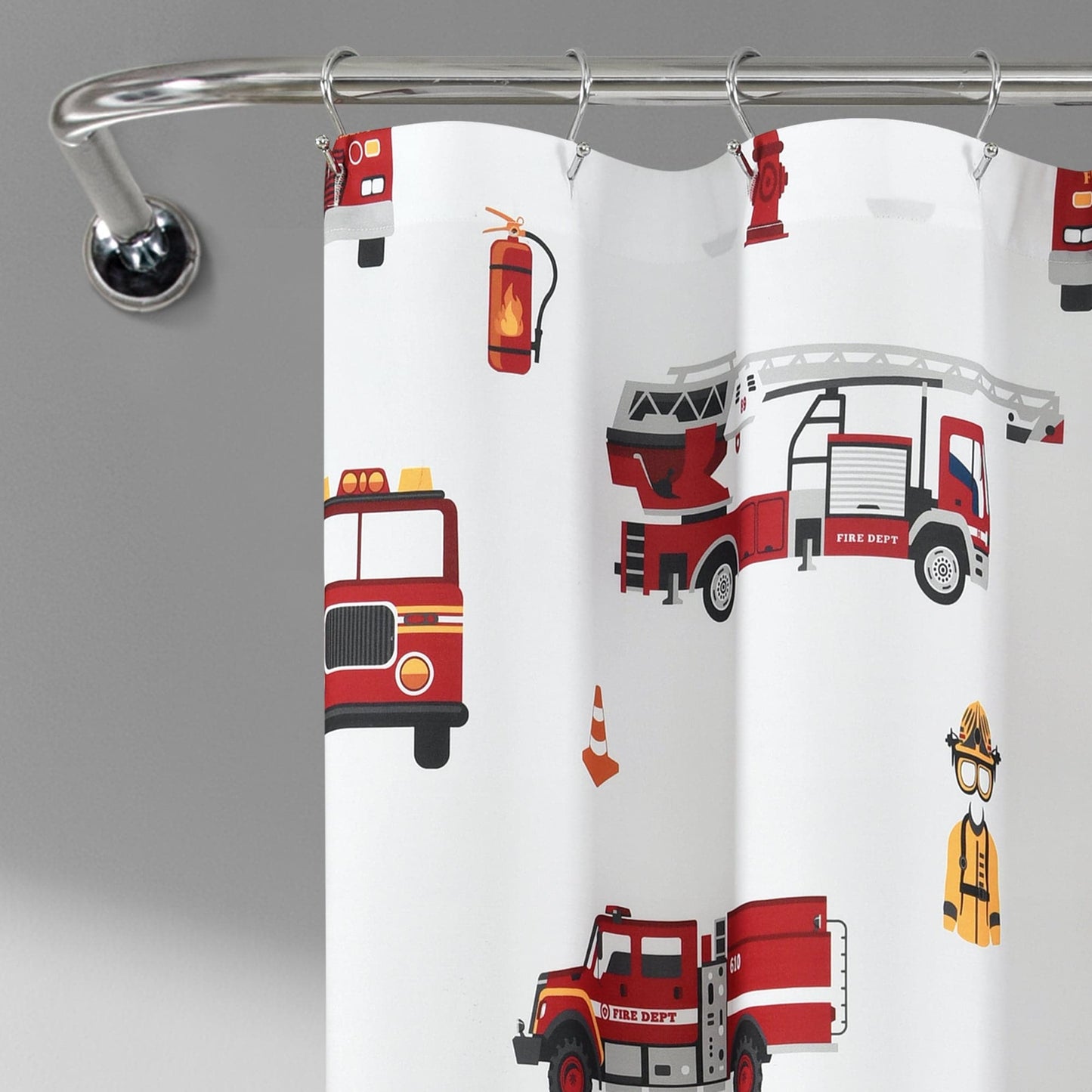 Fire Truck Shower Curtain