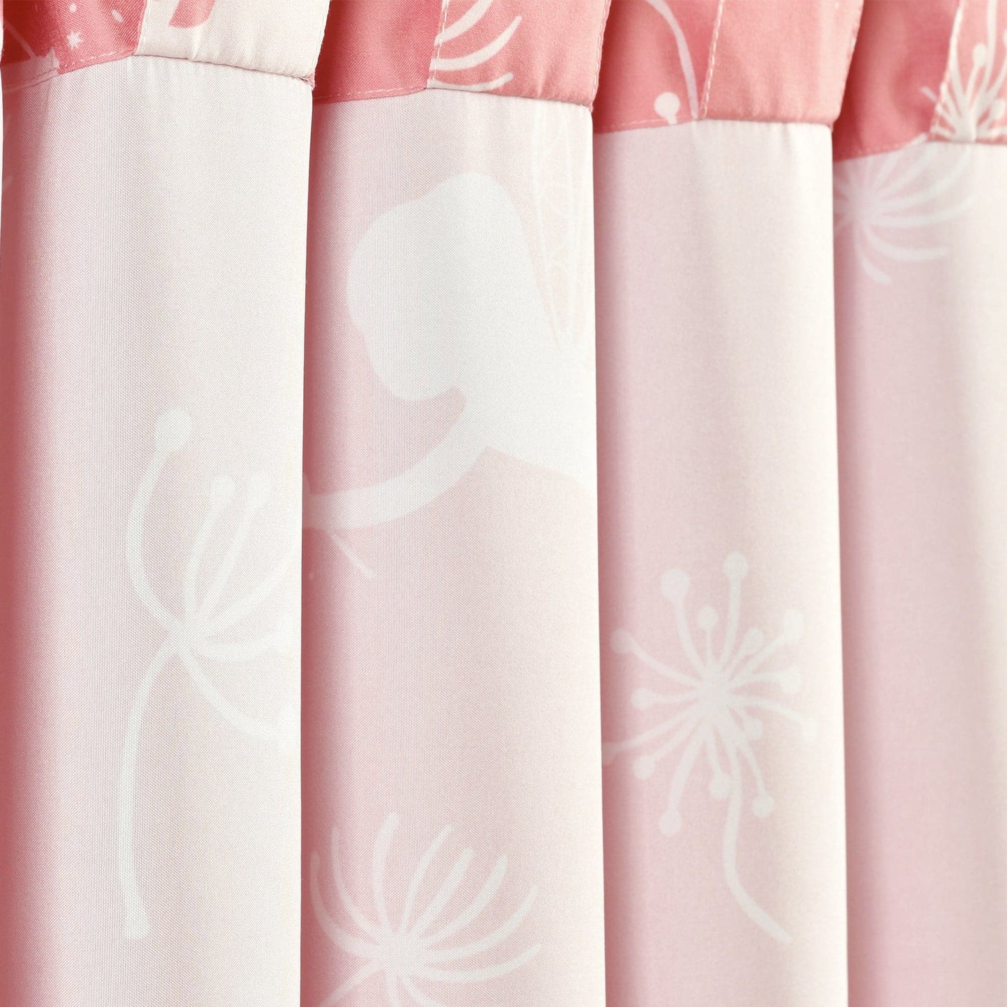 Dandelion Fairy Ombre Window Curtain Panel Set