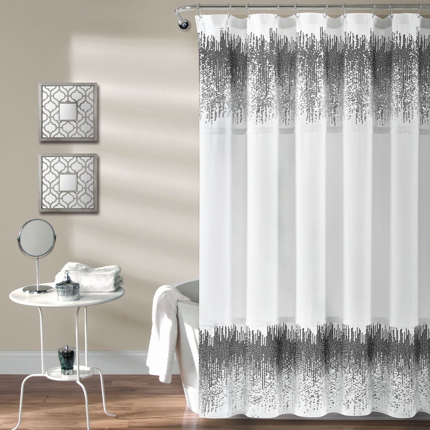 Shimmer Sequins Shower Curtain