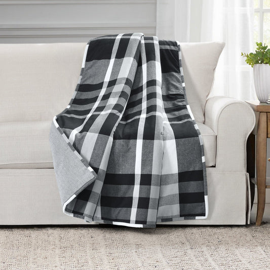 Farmhouse Yarn Dyed Recycled Cotton Plaid Throw