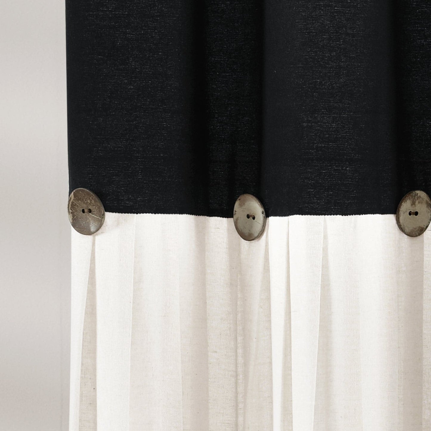 Linen Button Shower Curtain