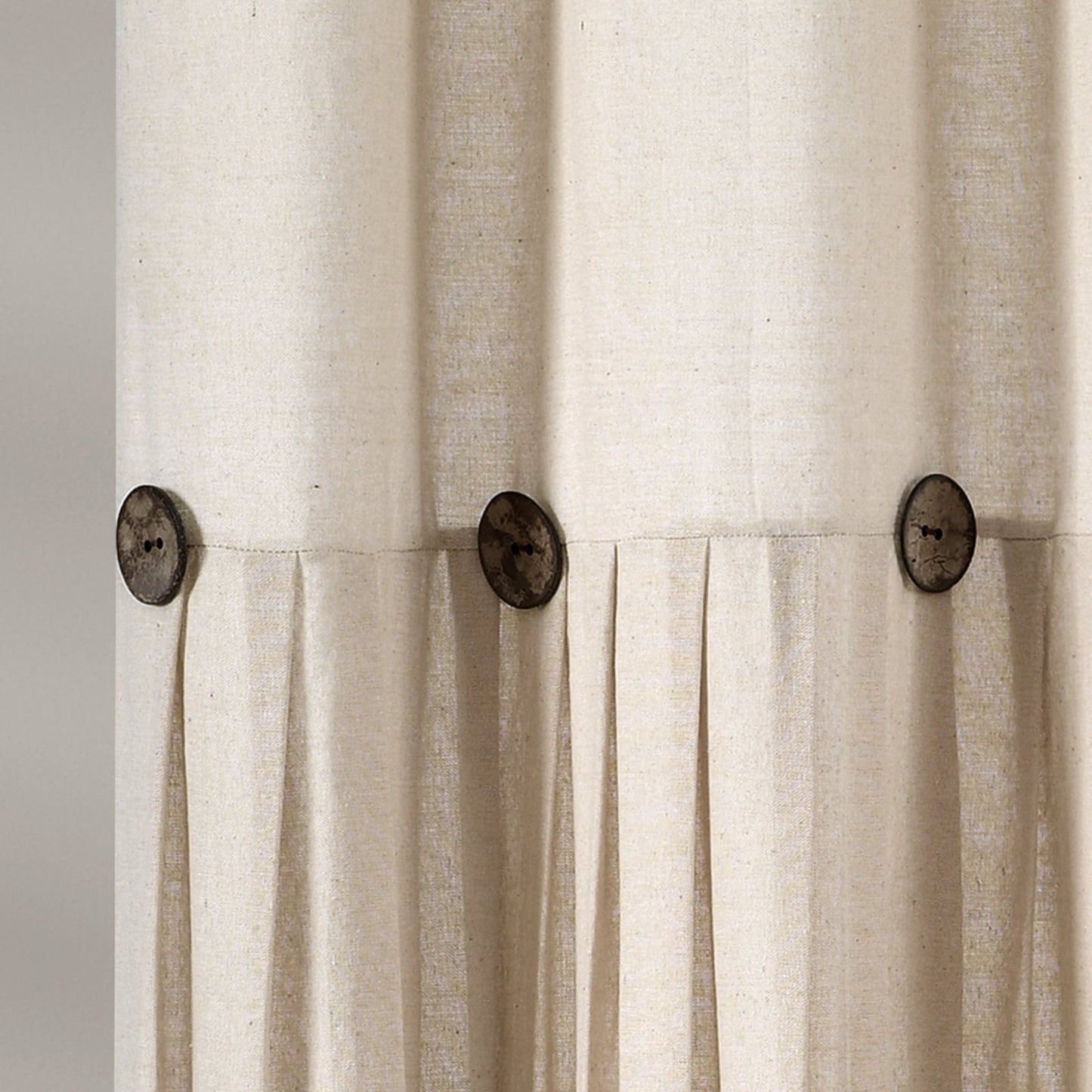 Linen Button Shower Curtain