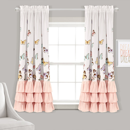 Flutter Butterfly Window Curtain Set