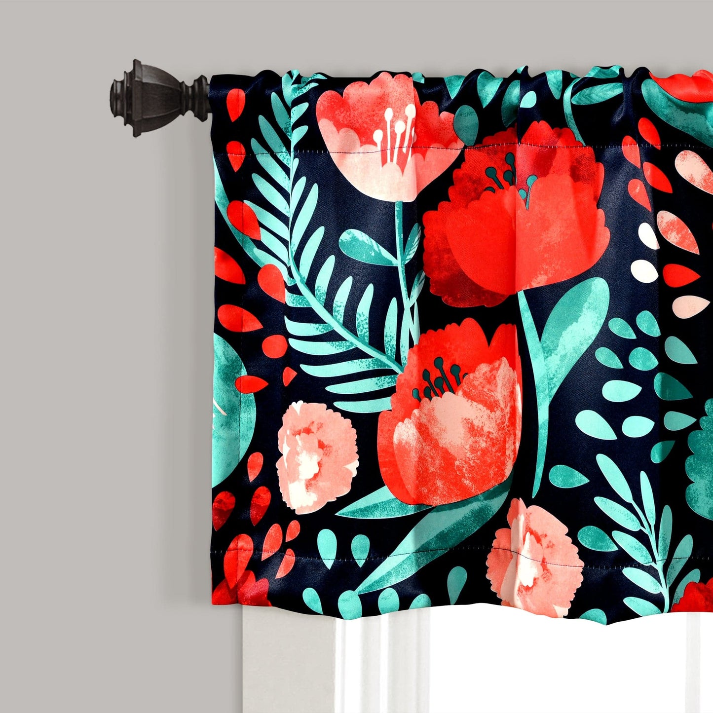 Poppy Garden Valance