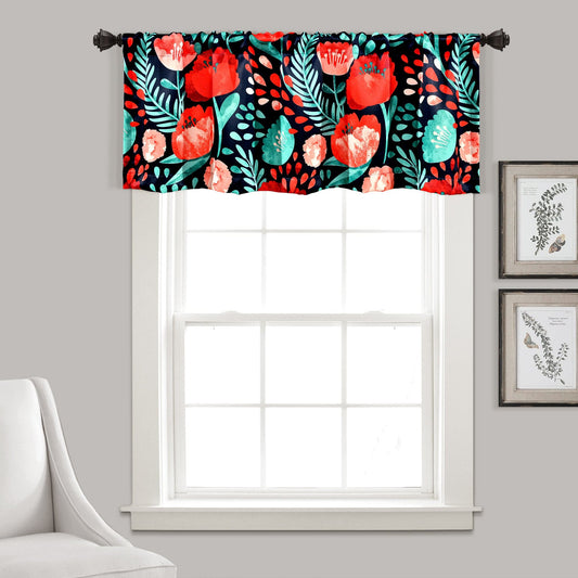 Poppy Garden Valance