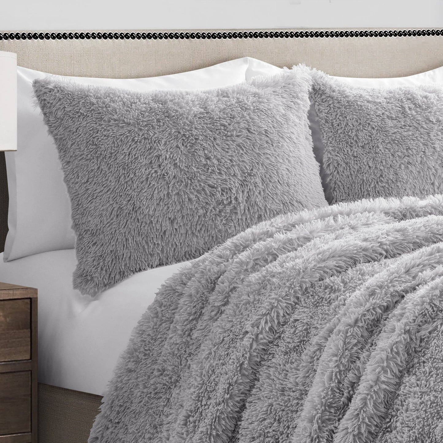 Emma Faux Fur Comforter Set