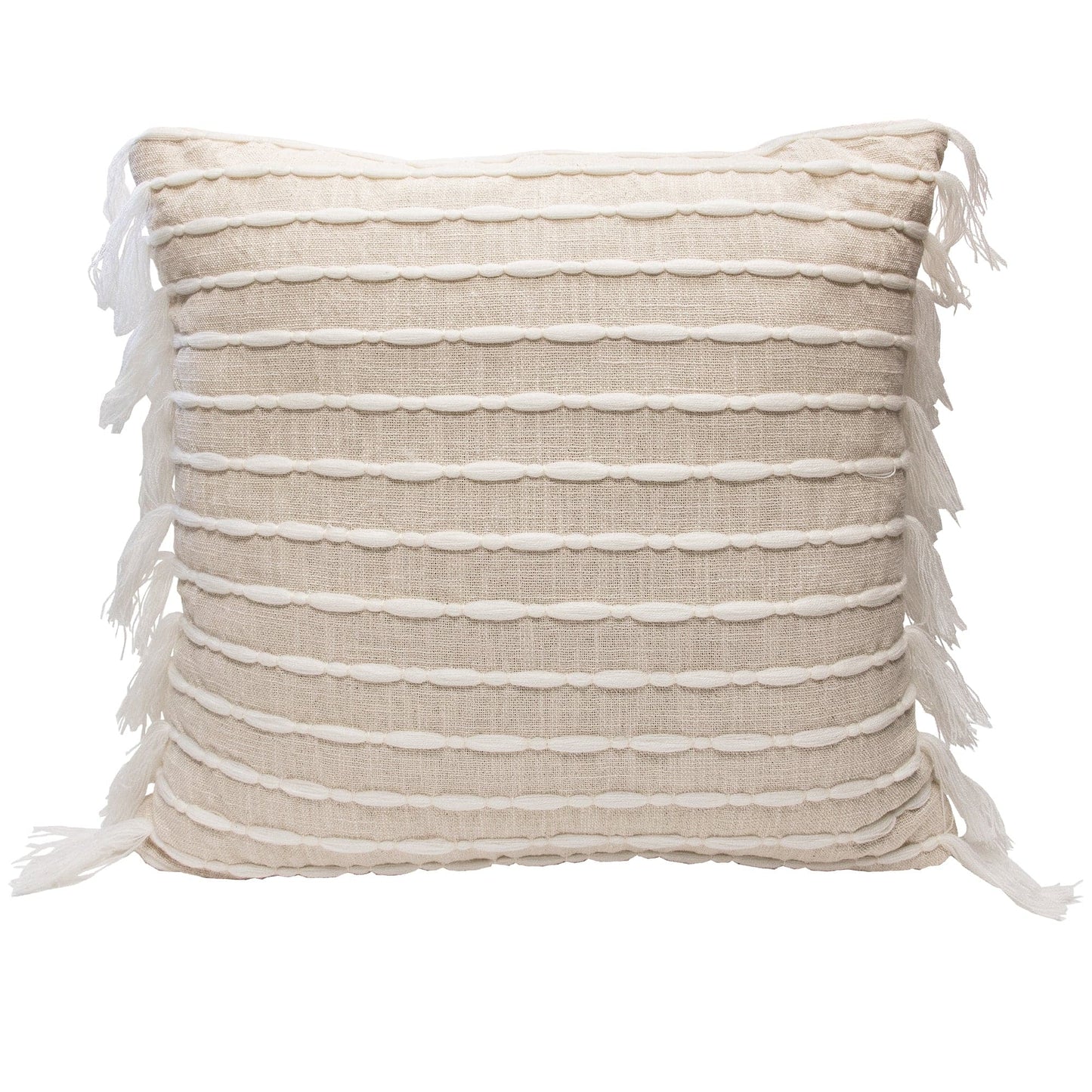 Linear Tassel Decorative Pillow