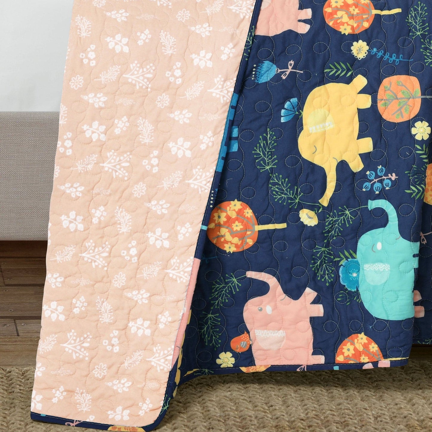 Hygge Elephant Quilt Set