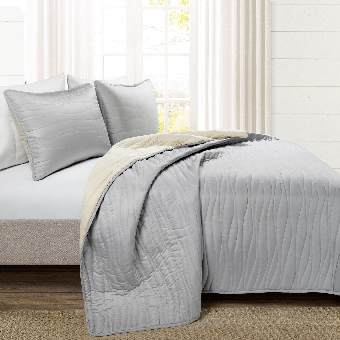 Soft Wave Silver-Infused Antimicrobial Quilt 3 Piece Set