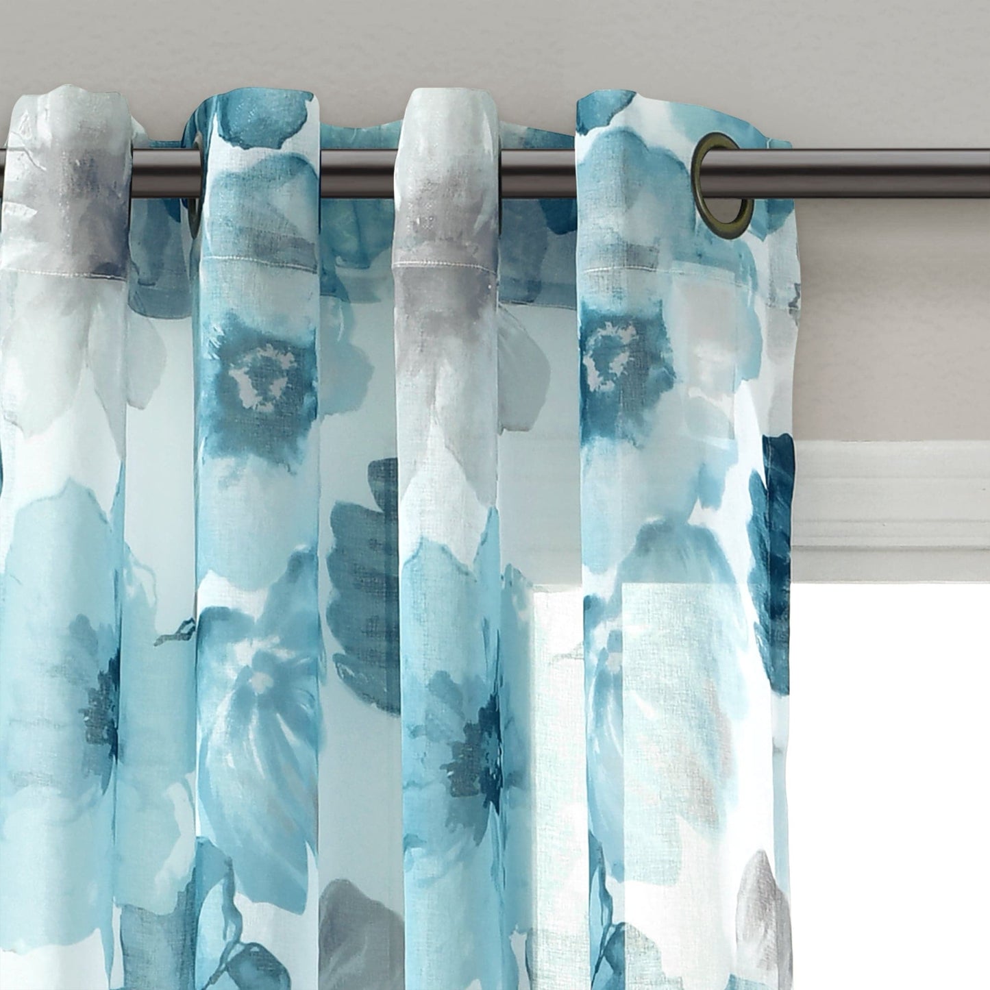 Leah Sheer Window Curtain Panel Set