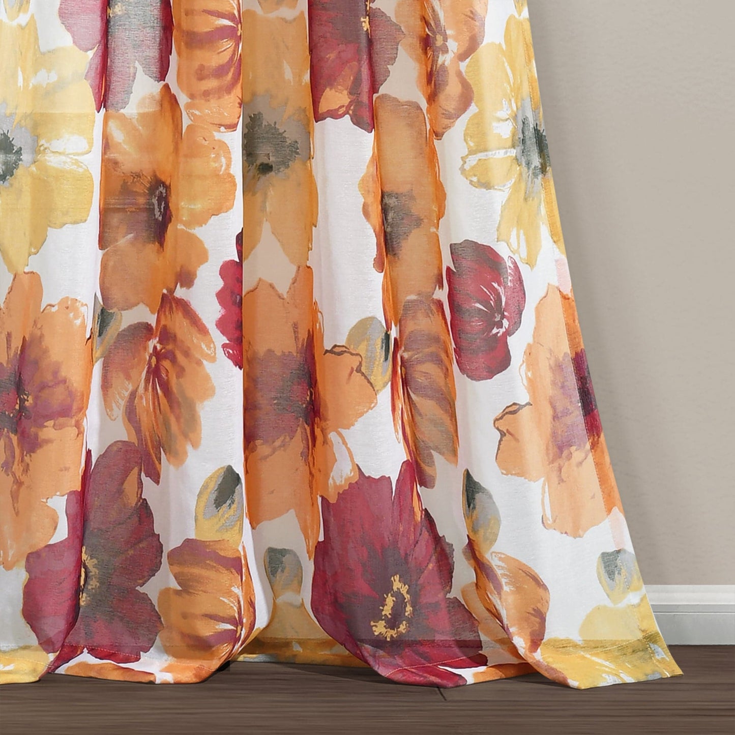 Leah Sheer Window Curtain Panel Set