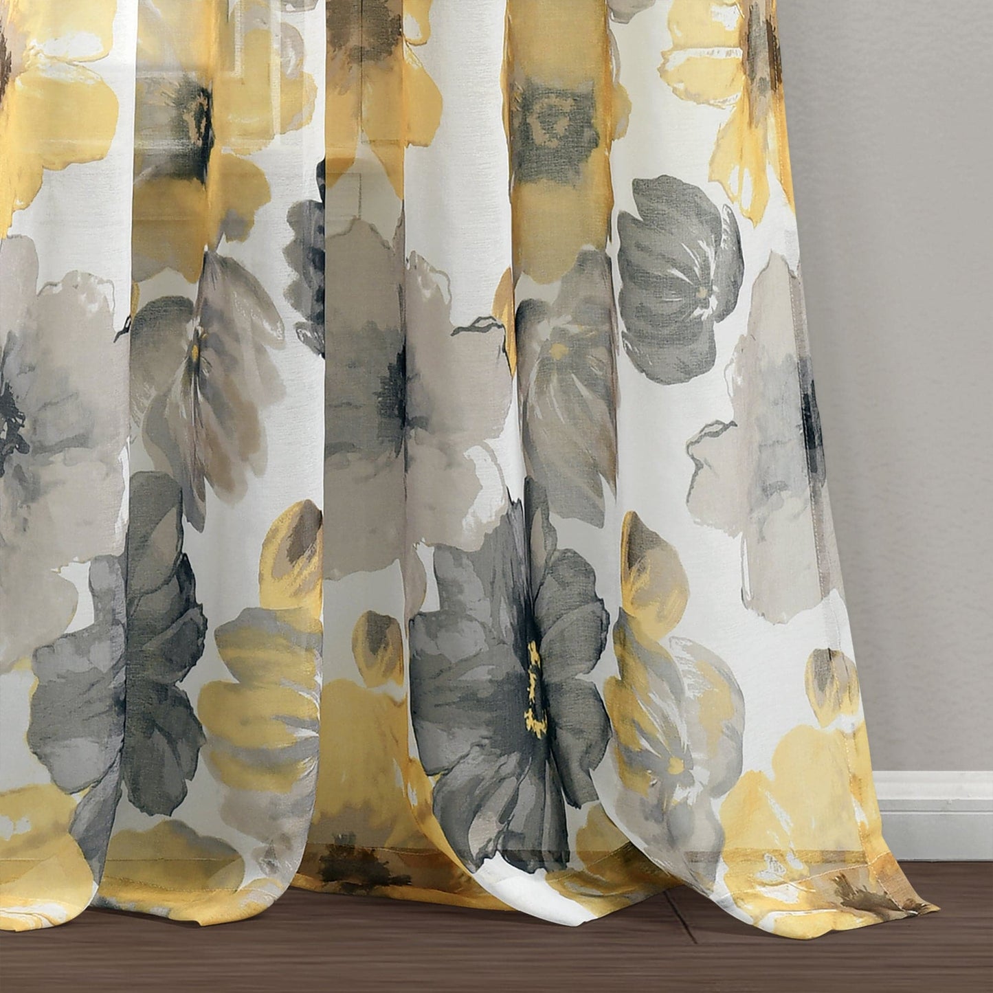 Leah Sheer Window Curtain Panel Set