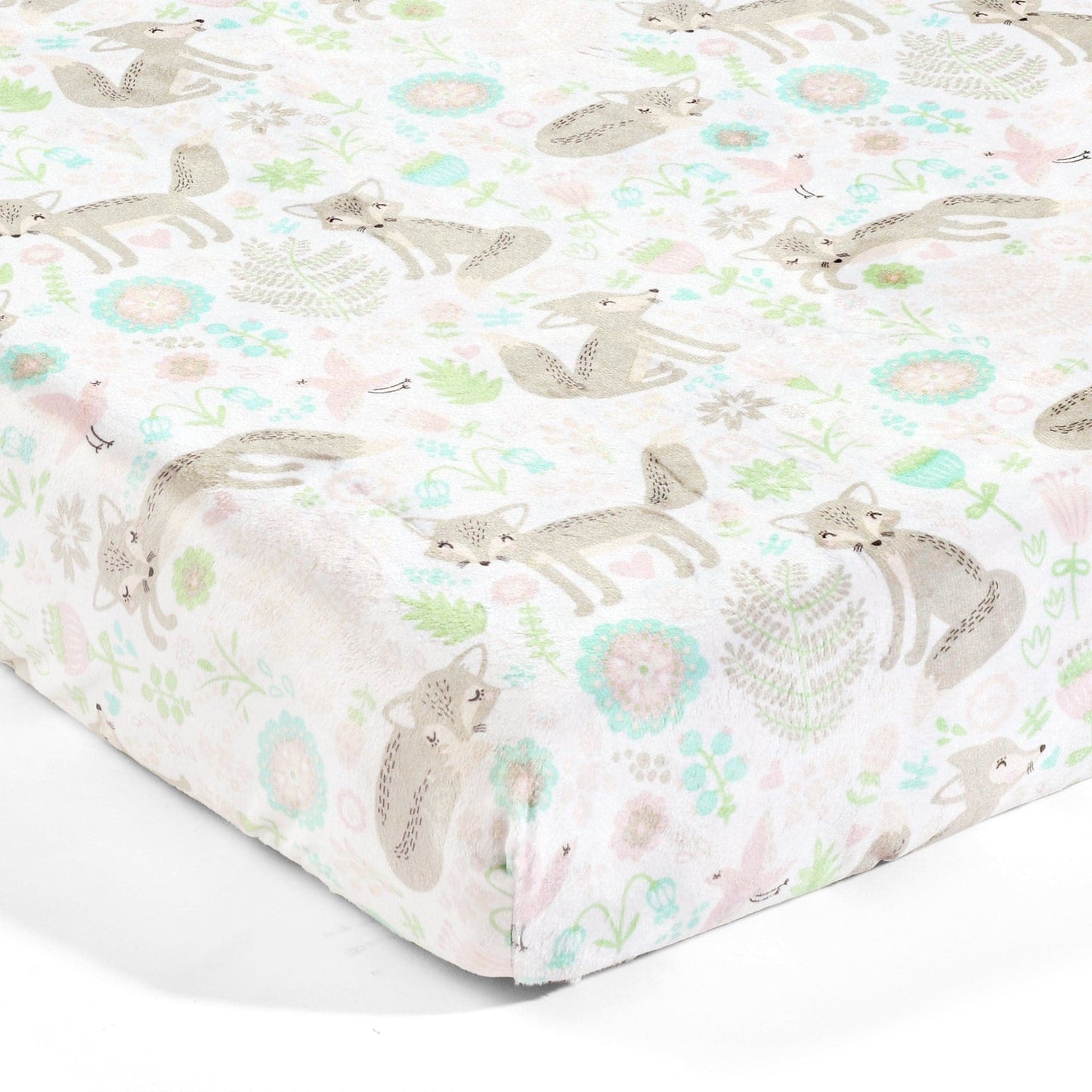 Pixie Fox Soft & Plush Fitted Crib Sheet 2 Pack Set