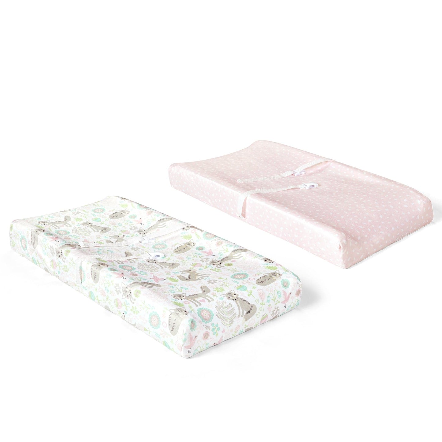 Pixie Fox Geo Soft & Plush Changing Pad Cover 2 Pack Set