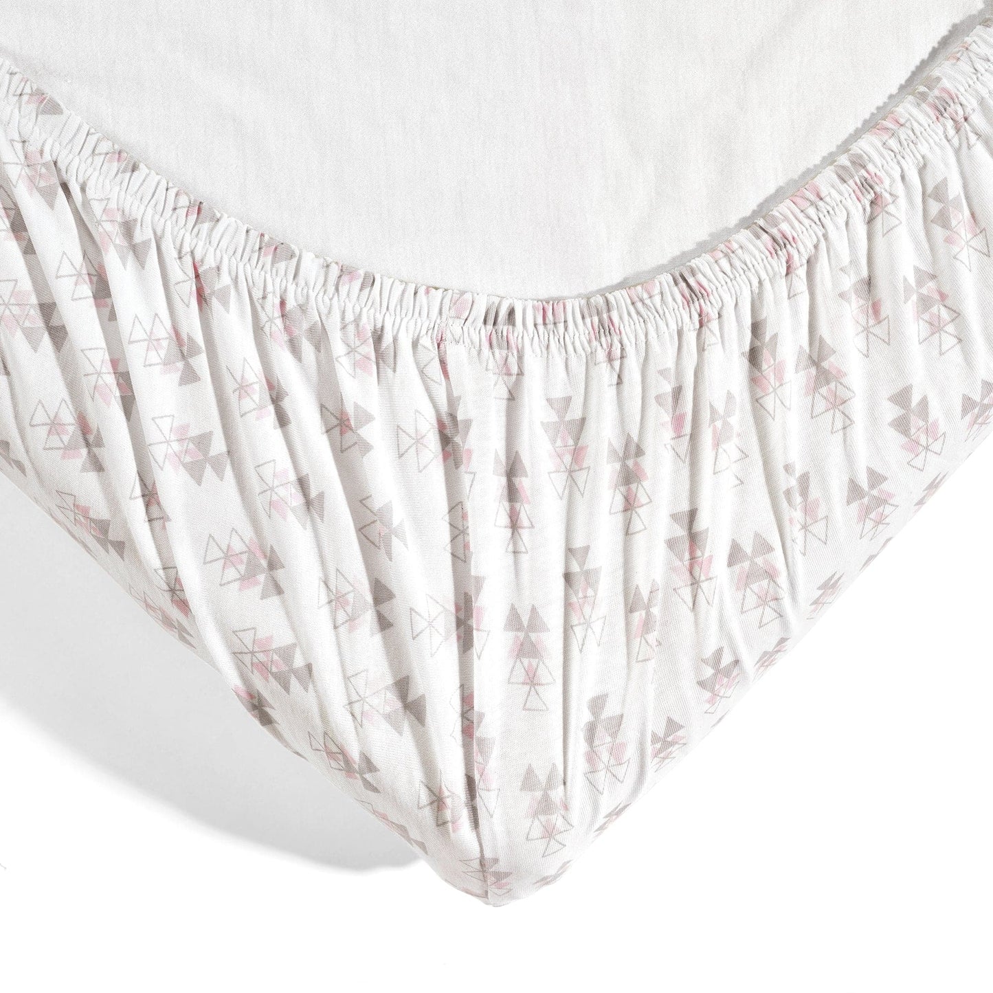 Pixie Fox Geo Organic Cotton Fitted Crib Sheet 2 Pack Set