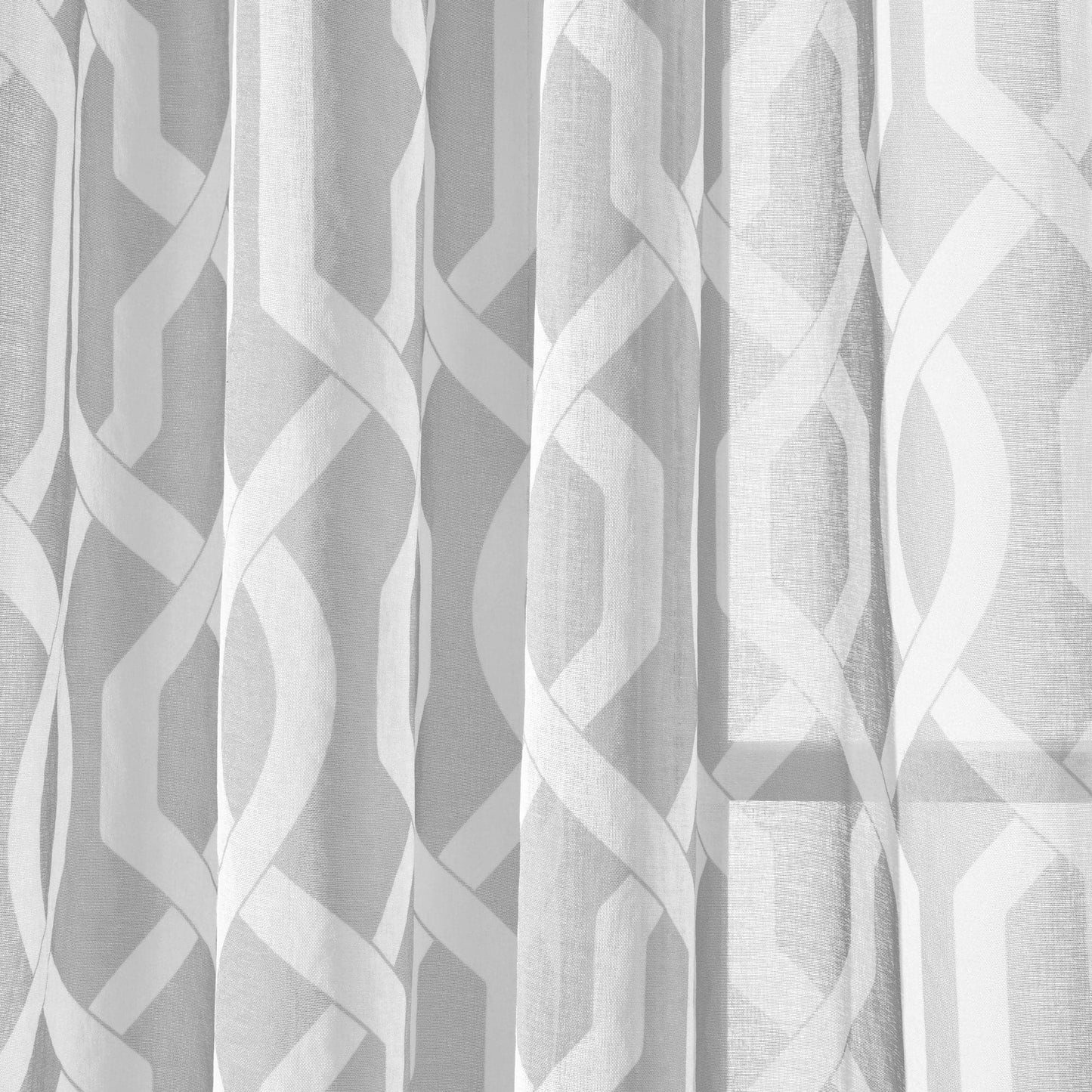 Edward Trellis Sheer Window Curtain Panel Set