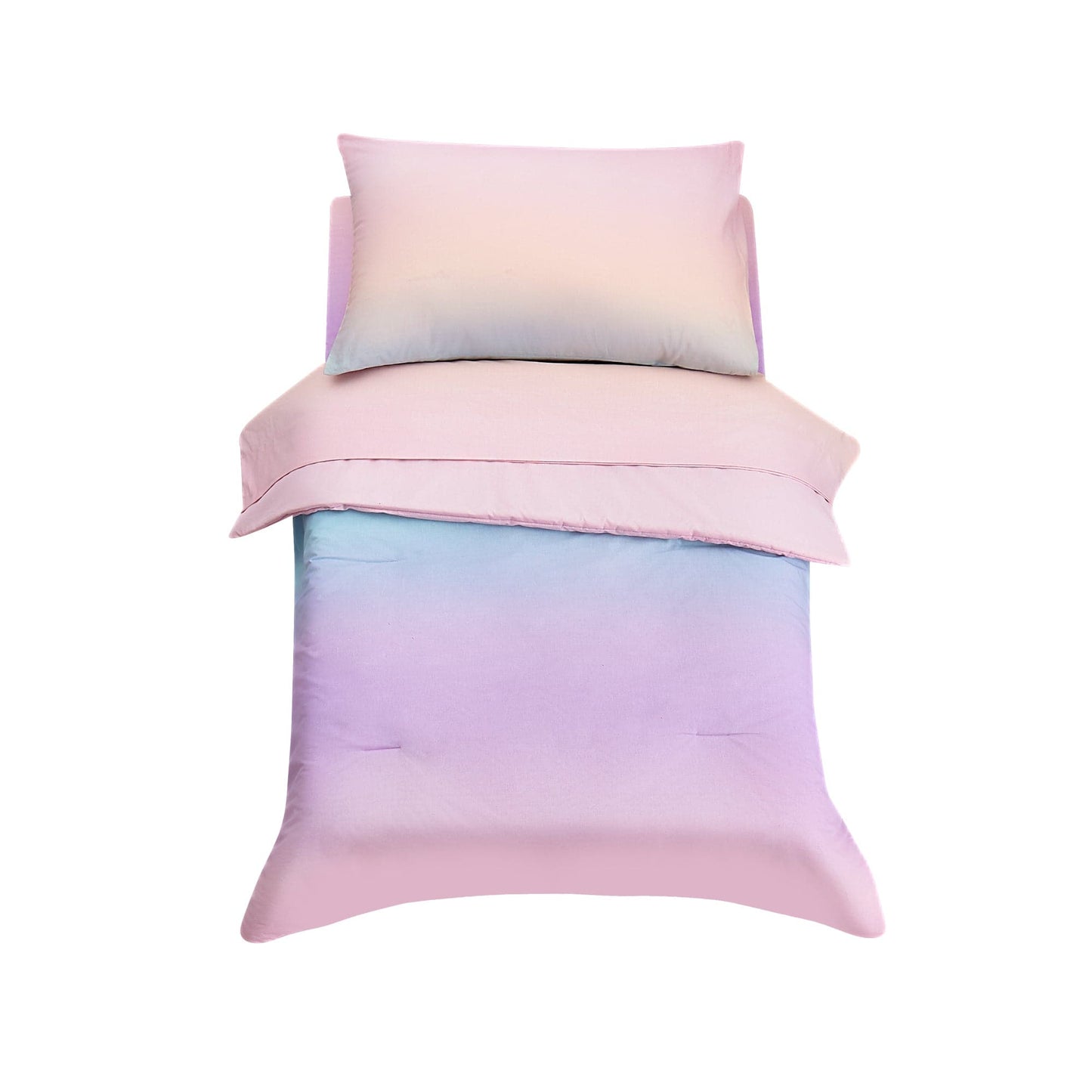 Ombre Cotton Toddler Comforter 4 Piece Set