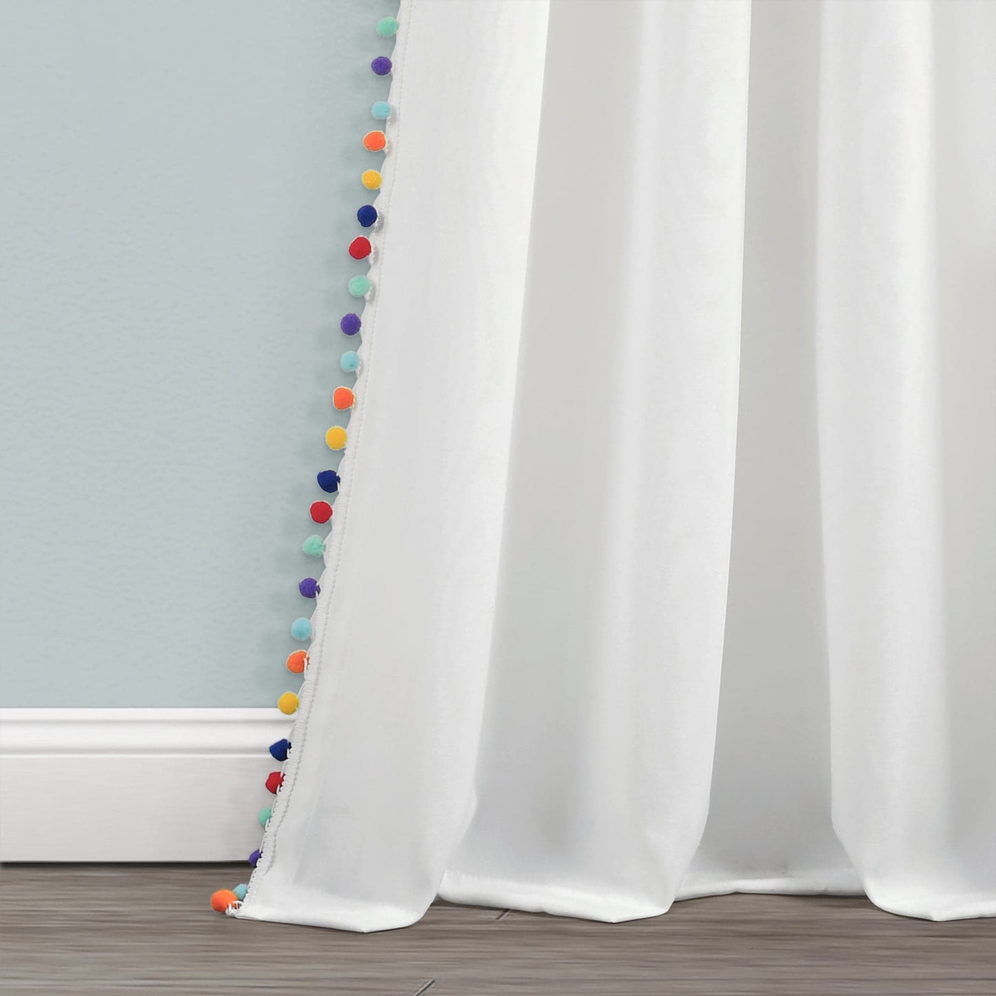 Pom Pom Window Curtain Panel