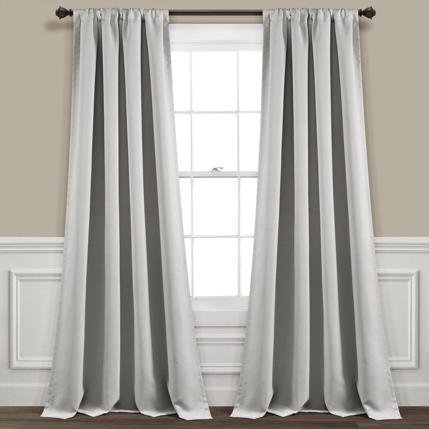 Insulated Rod Pocket Blackout Curtain Panel Set