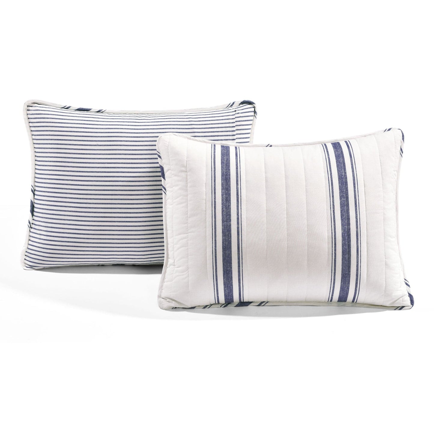 Farmhouse Stripe Reversible Cotton Quilt Set